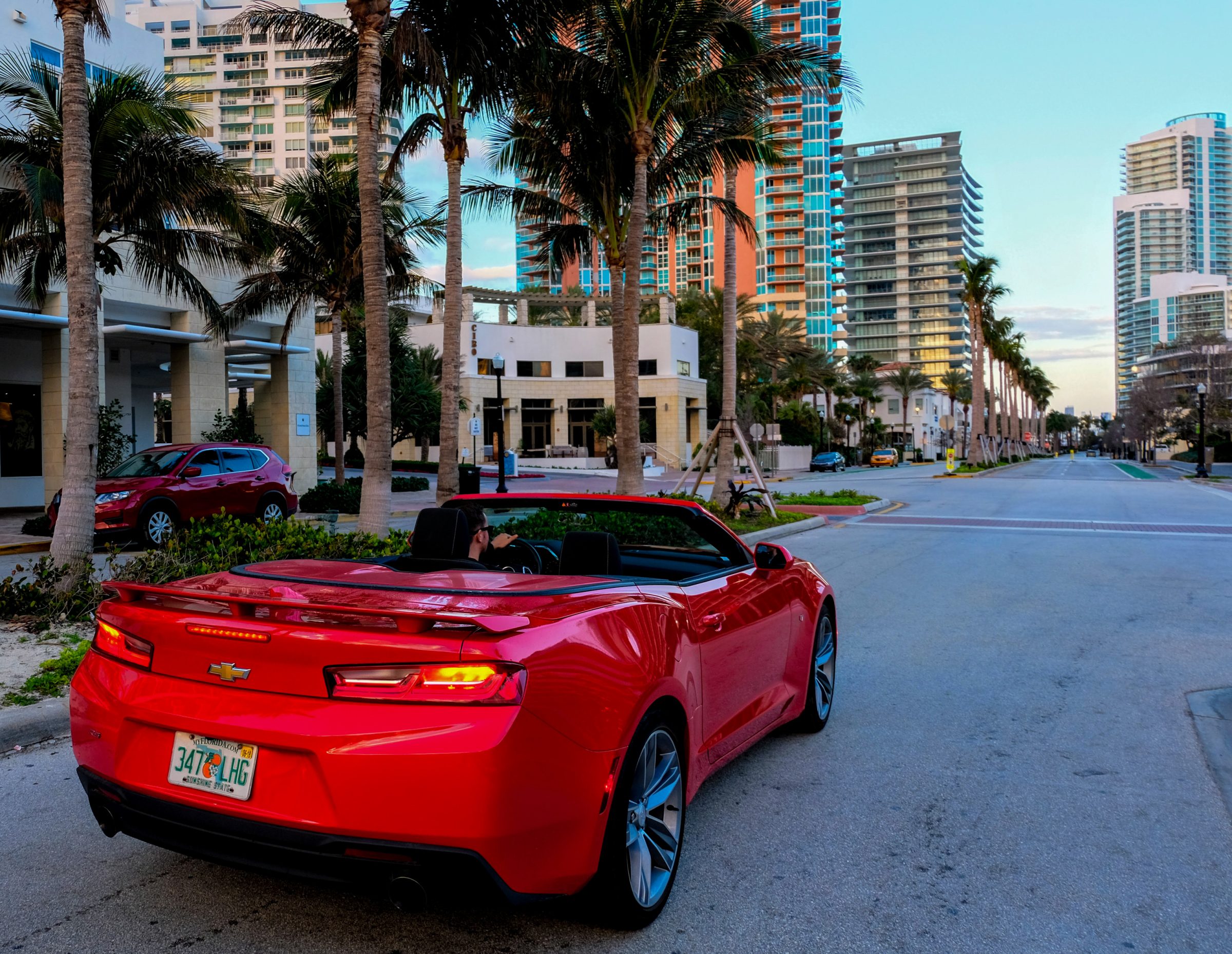 Huurauto in Miami: De Chevrolet Camaro SS Cabriolet