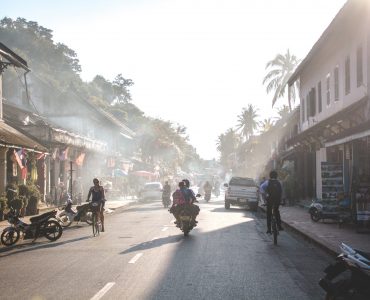 Op de scooter door Laos