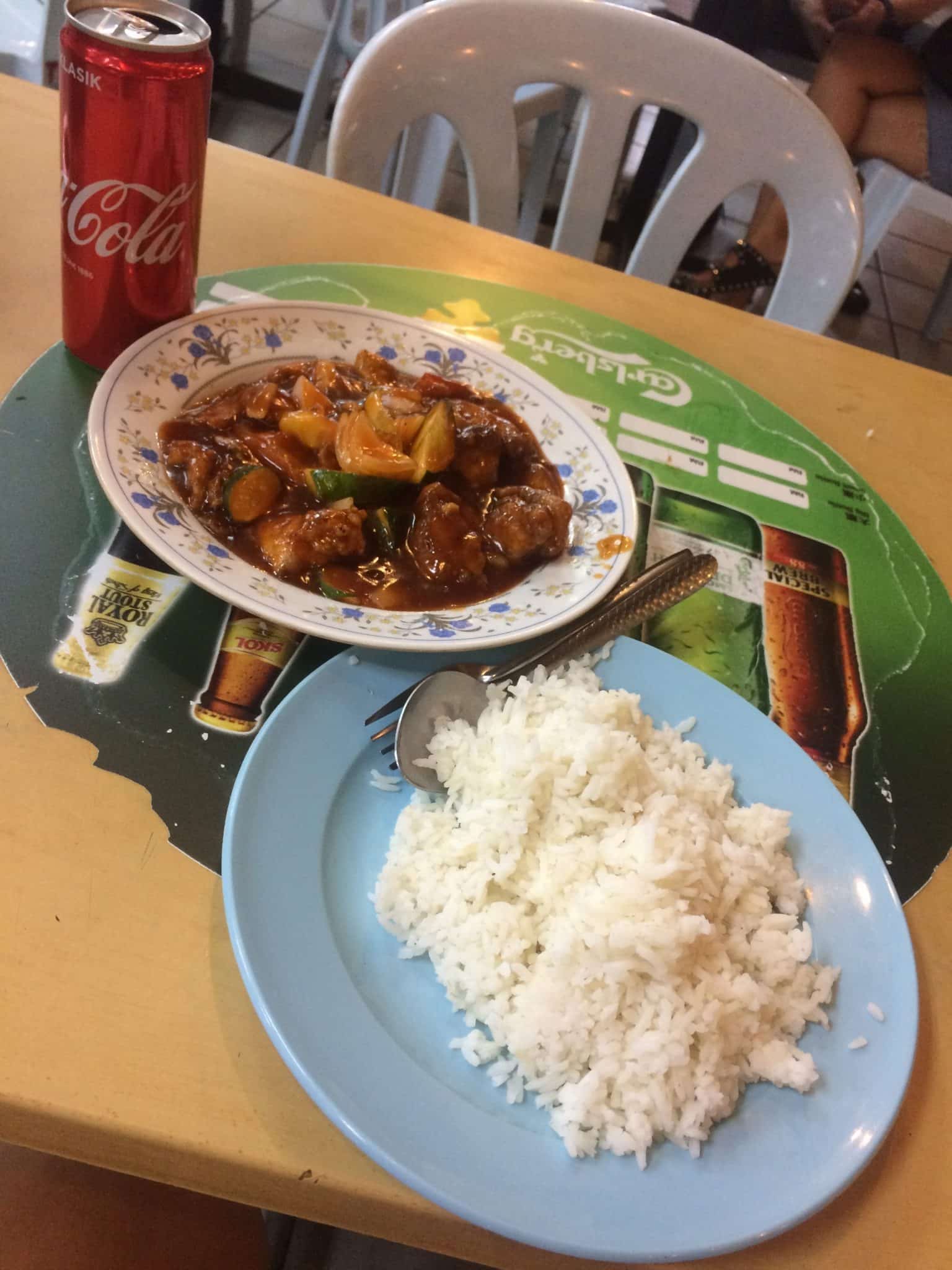 Comida de rua em Jalan Alor