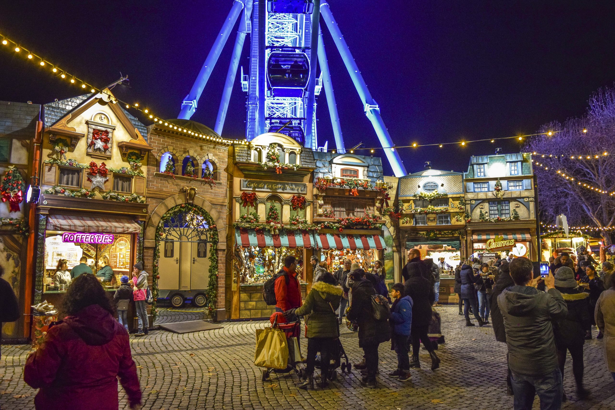 Düsseldorf, kerst shoppen op de kerstmarkt