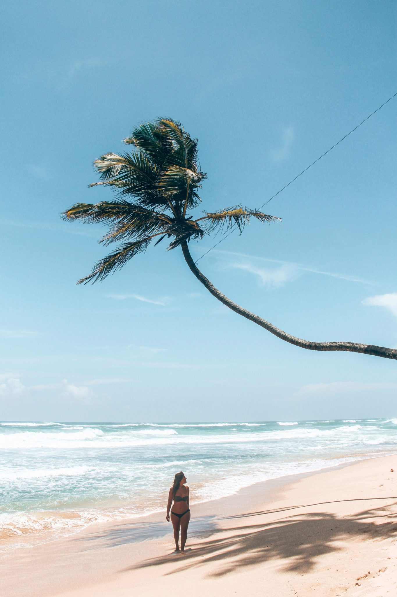 Vita stränder på Sri Lanka