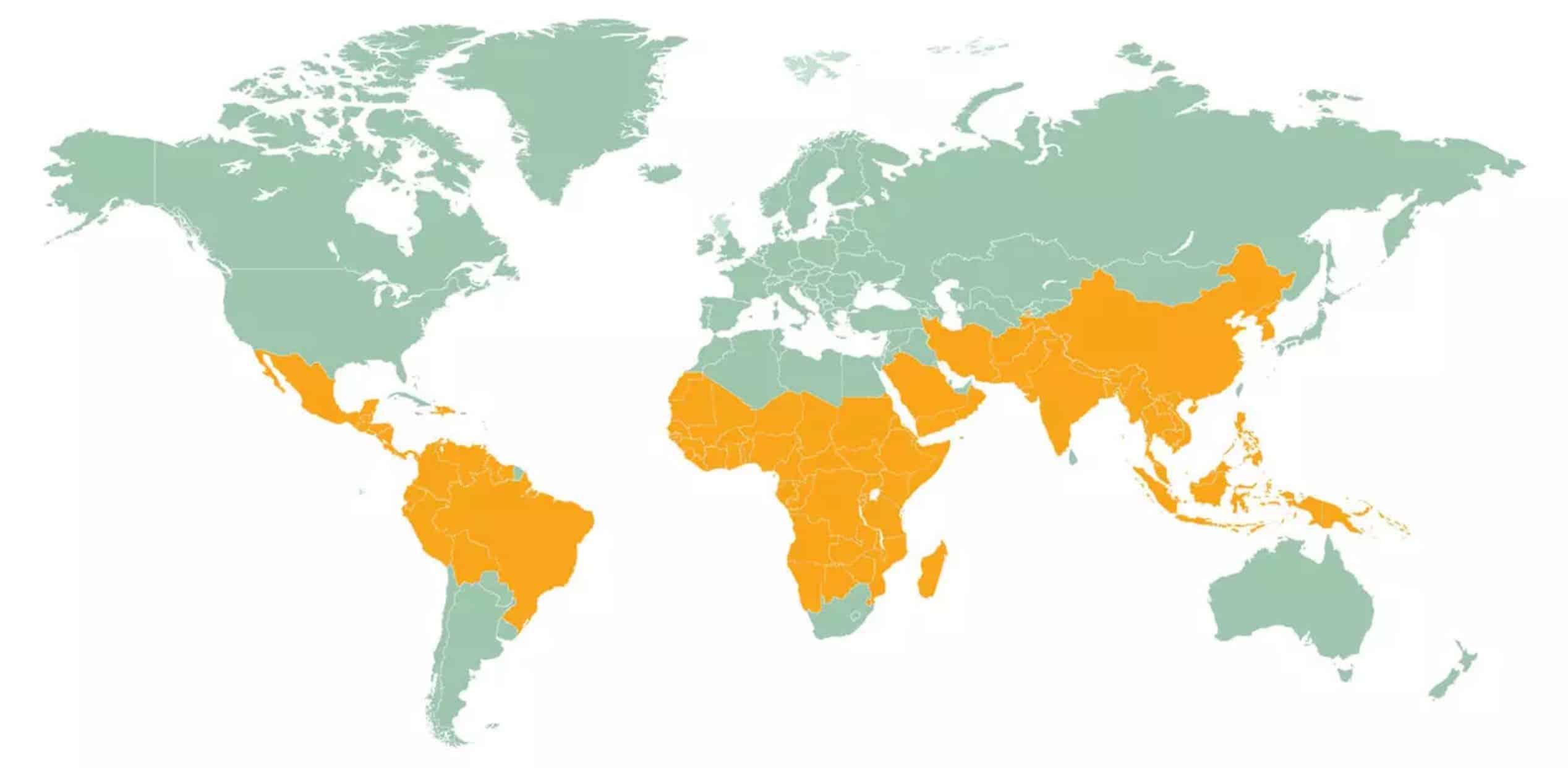 malaria wereldkaart | malaria | Wereldreizigers.nl