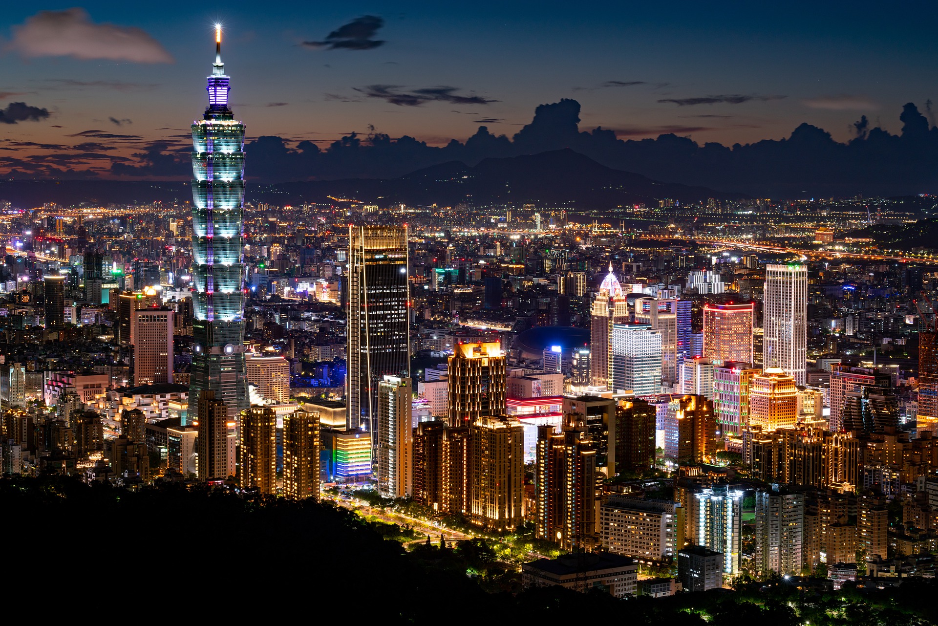 Taipei, de hoofdstad van Taiwan