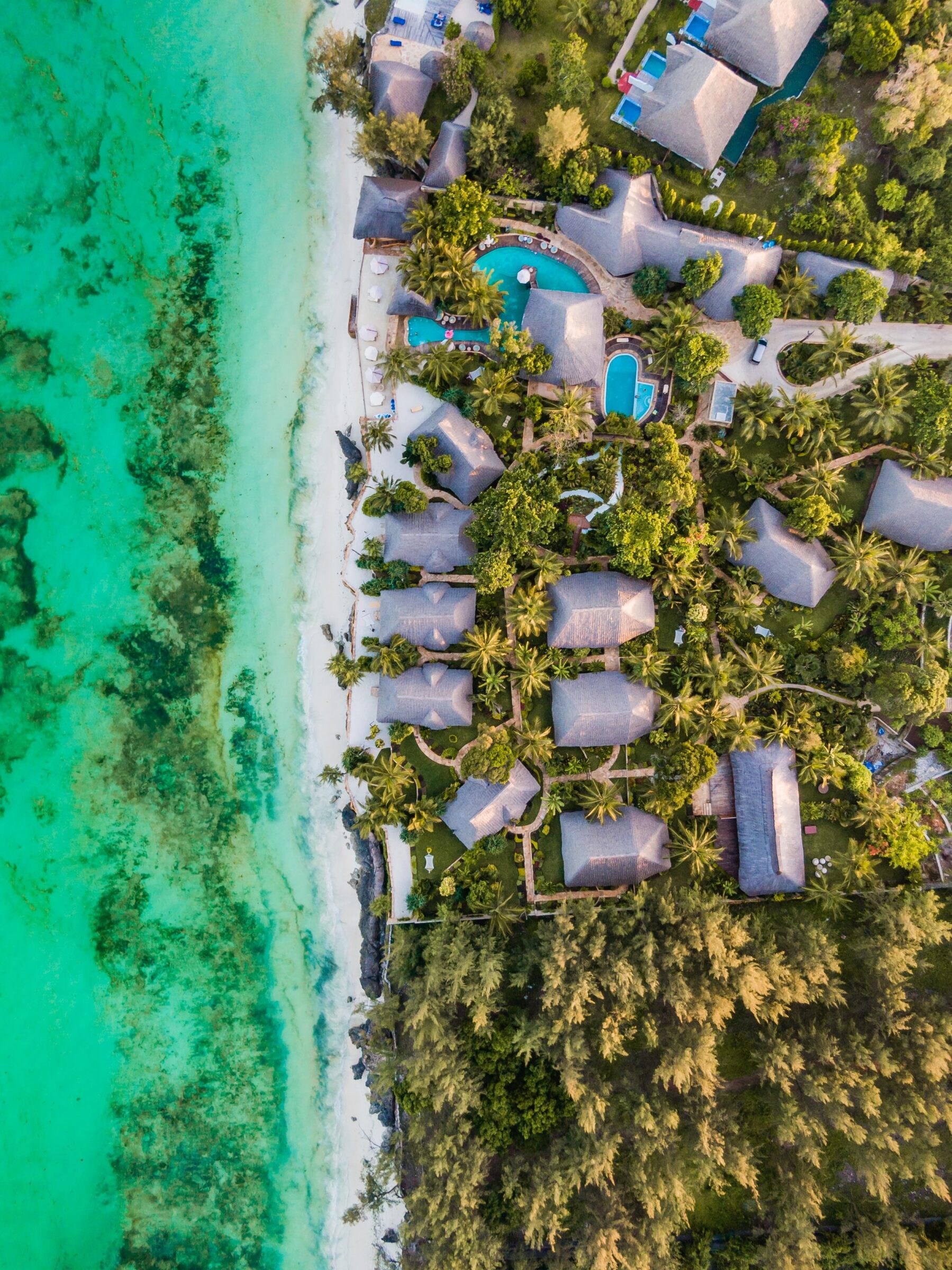 Praias brancas em Zanzibar