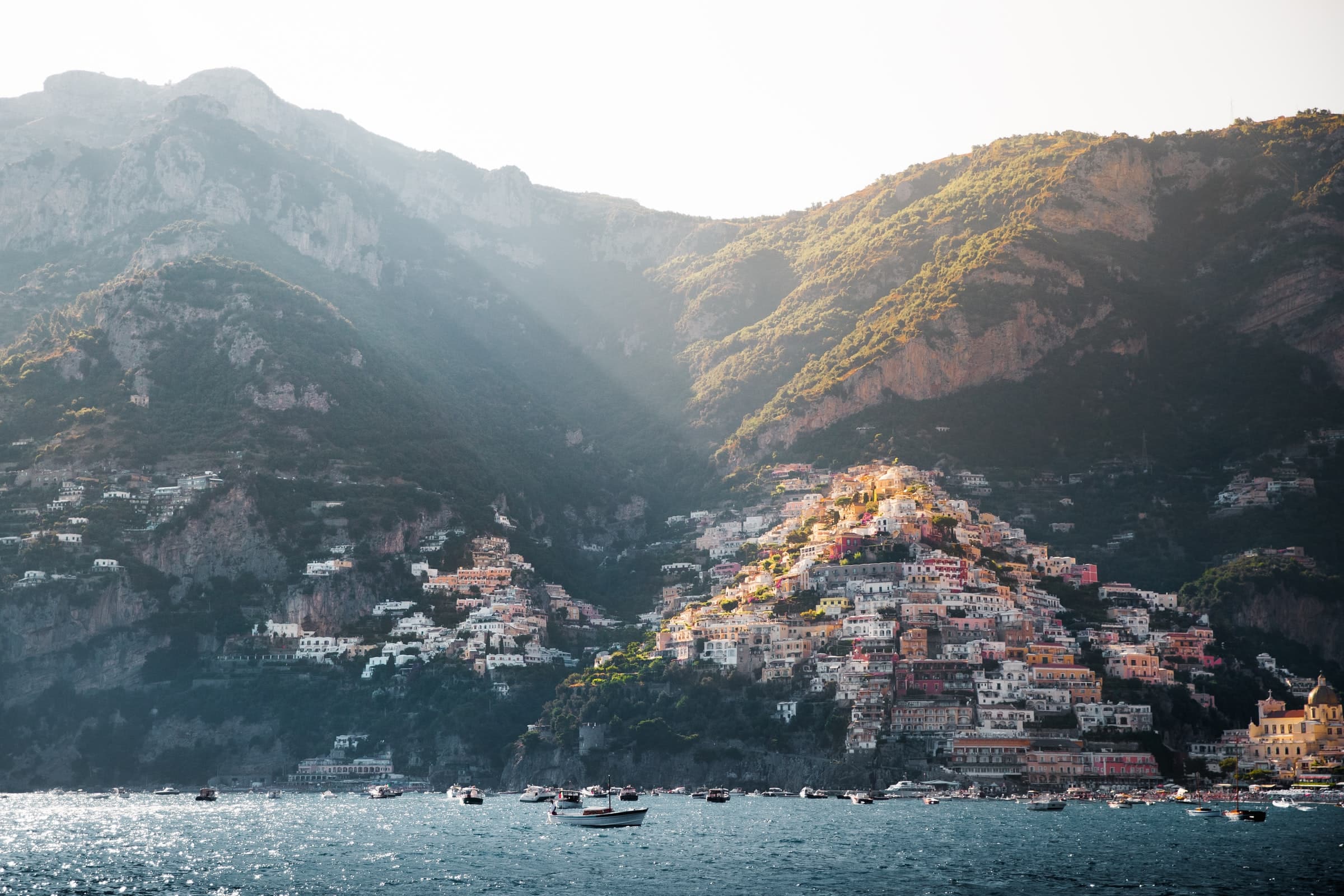 Positano, Italië. Een van de wonderschone steden in Europa