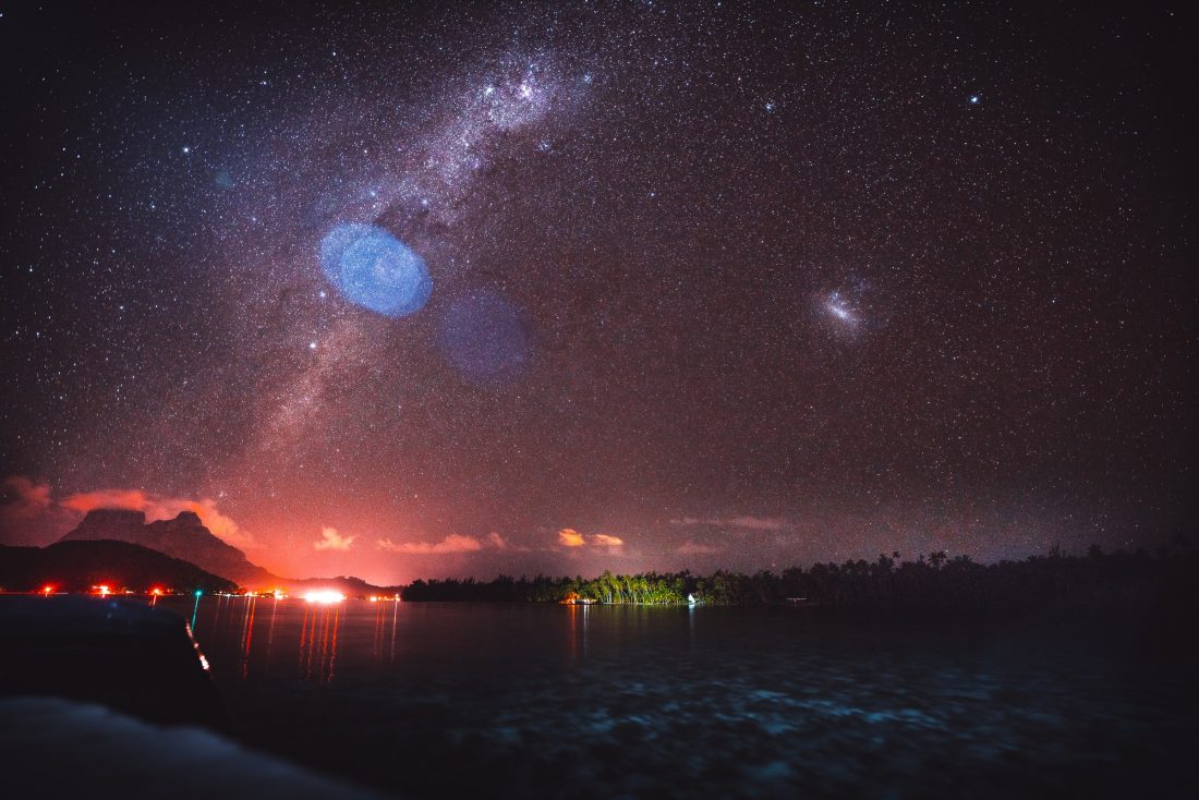 Gledanje zvezd na Tahitiju