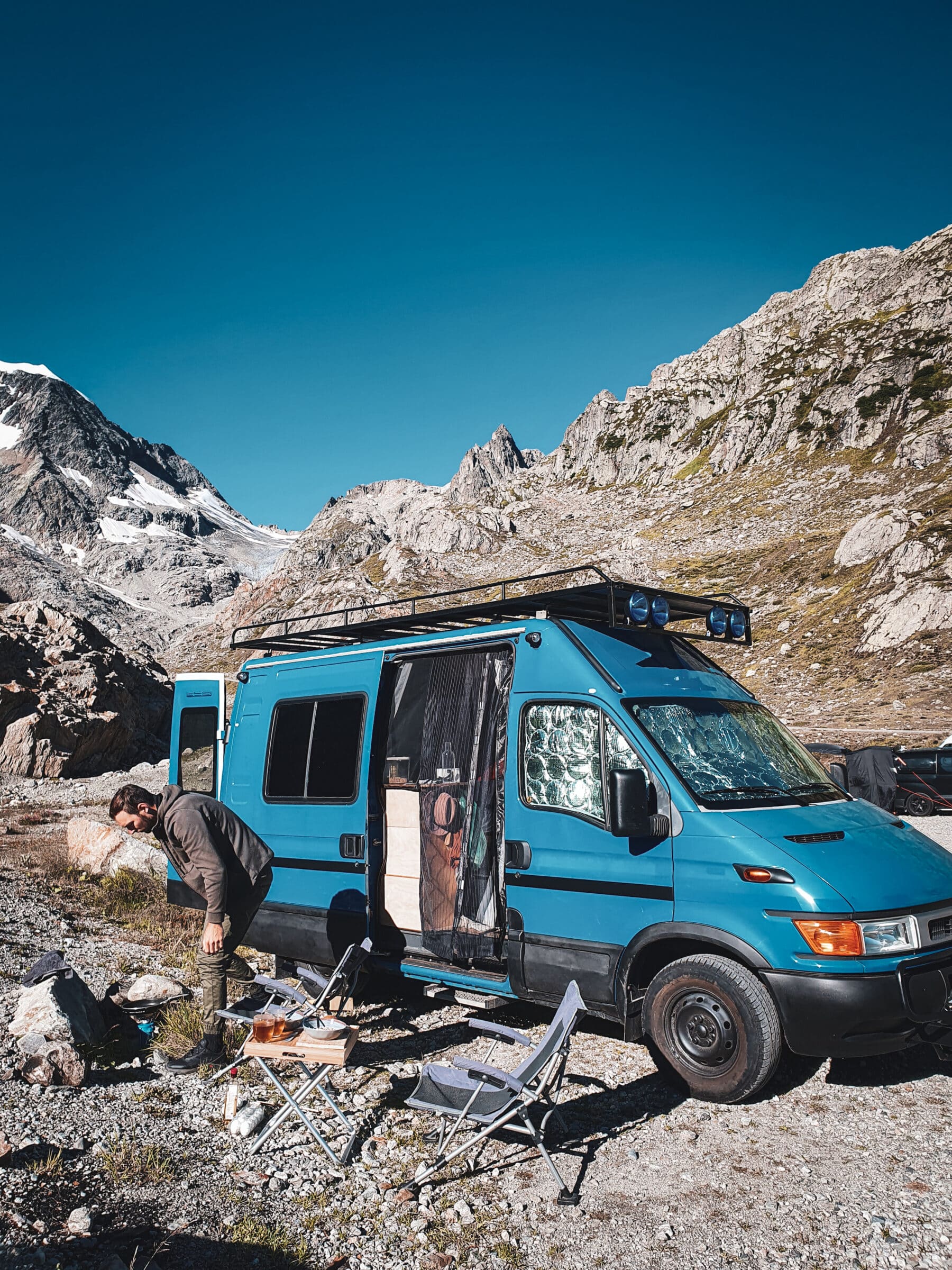 What does a motorhome trip cost? † Campervan Fred at Stone Glacier Switzerland