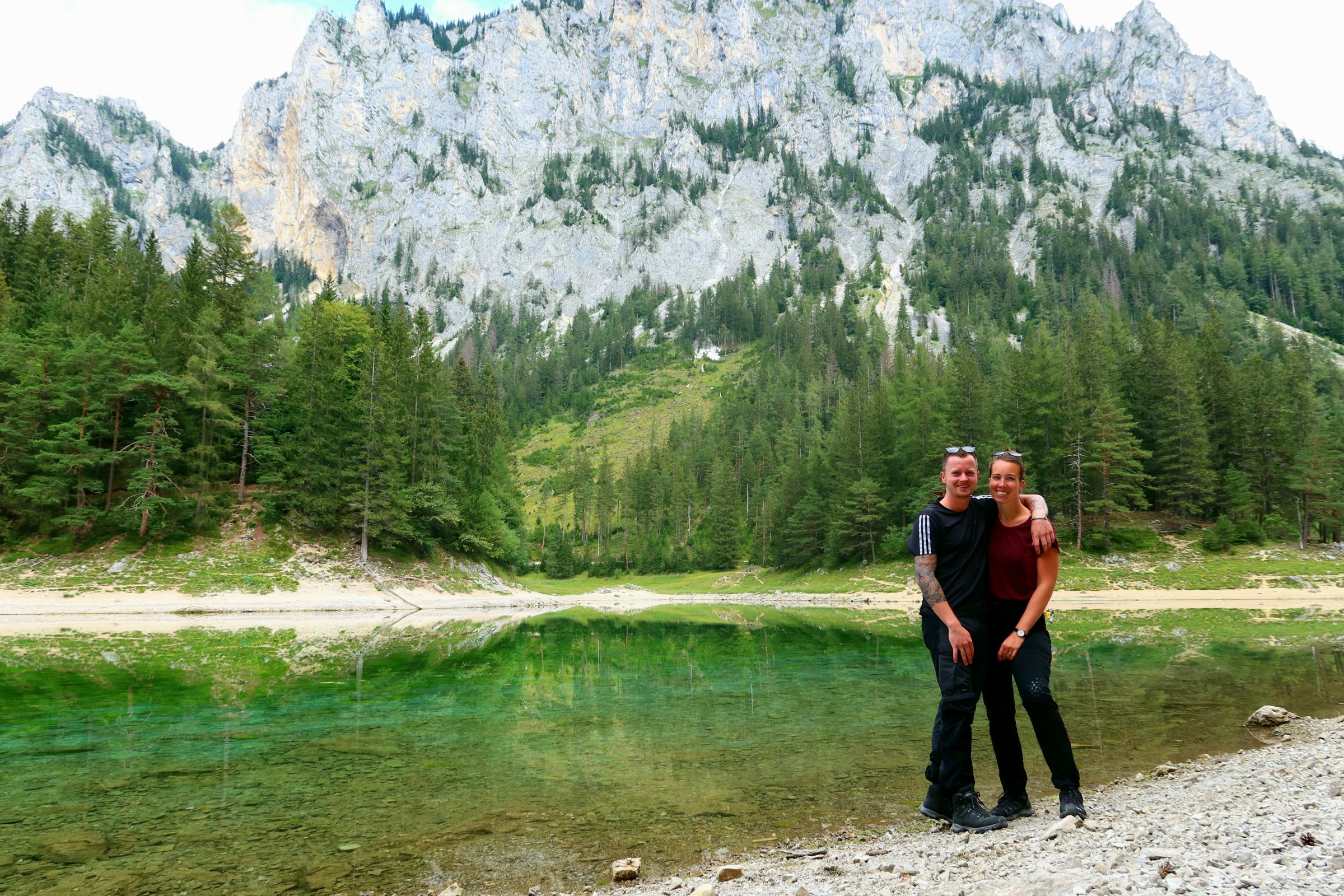 Stefan a Laura u jezera Grüner See