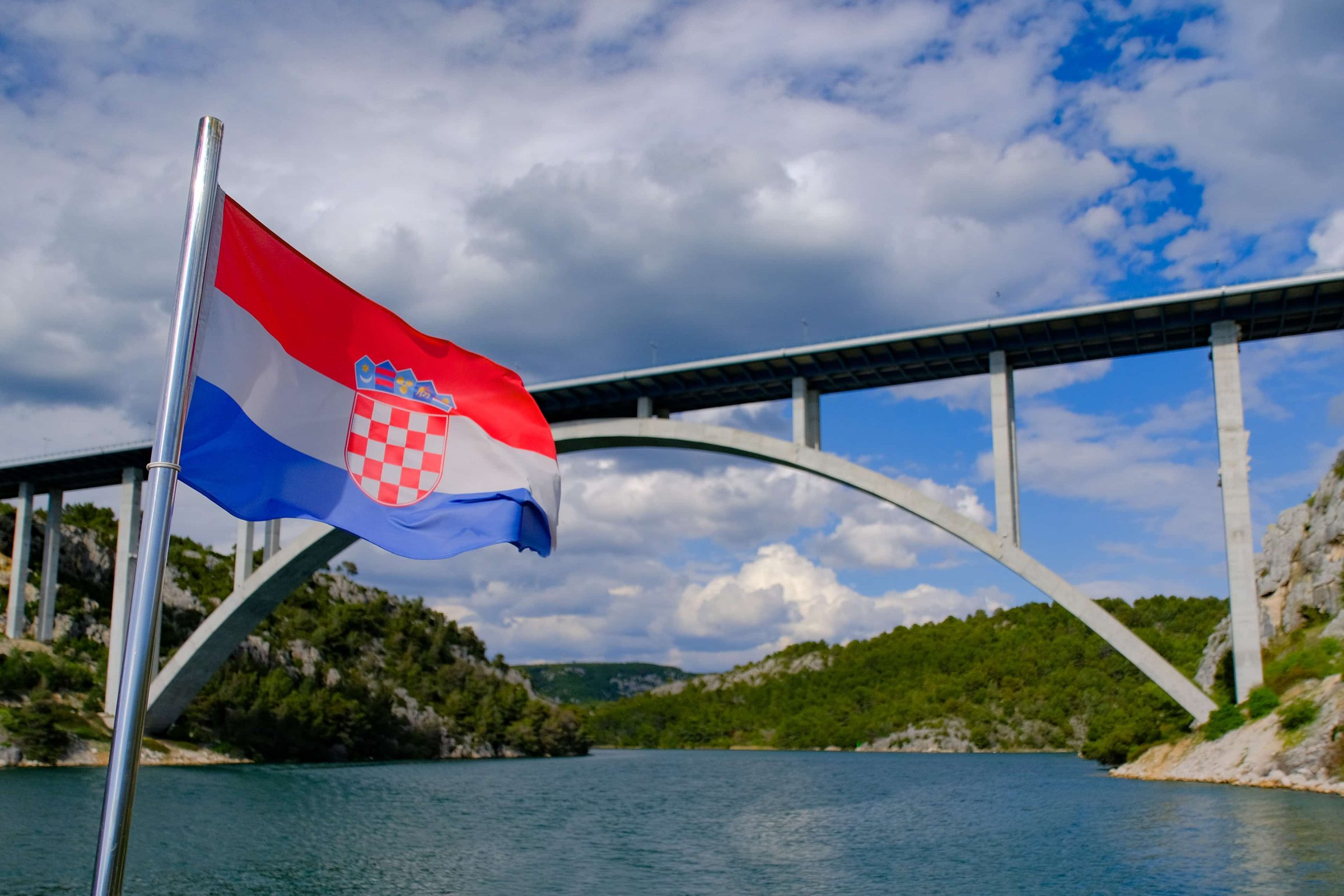 Most Krka - de prachtige brug over de Krka rivier