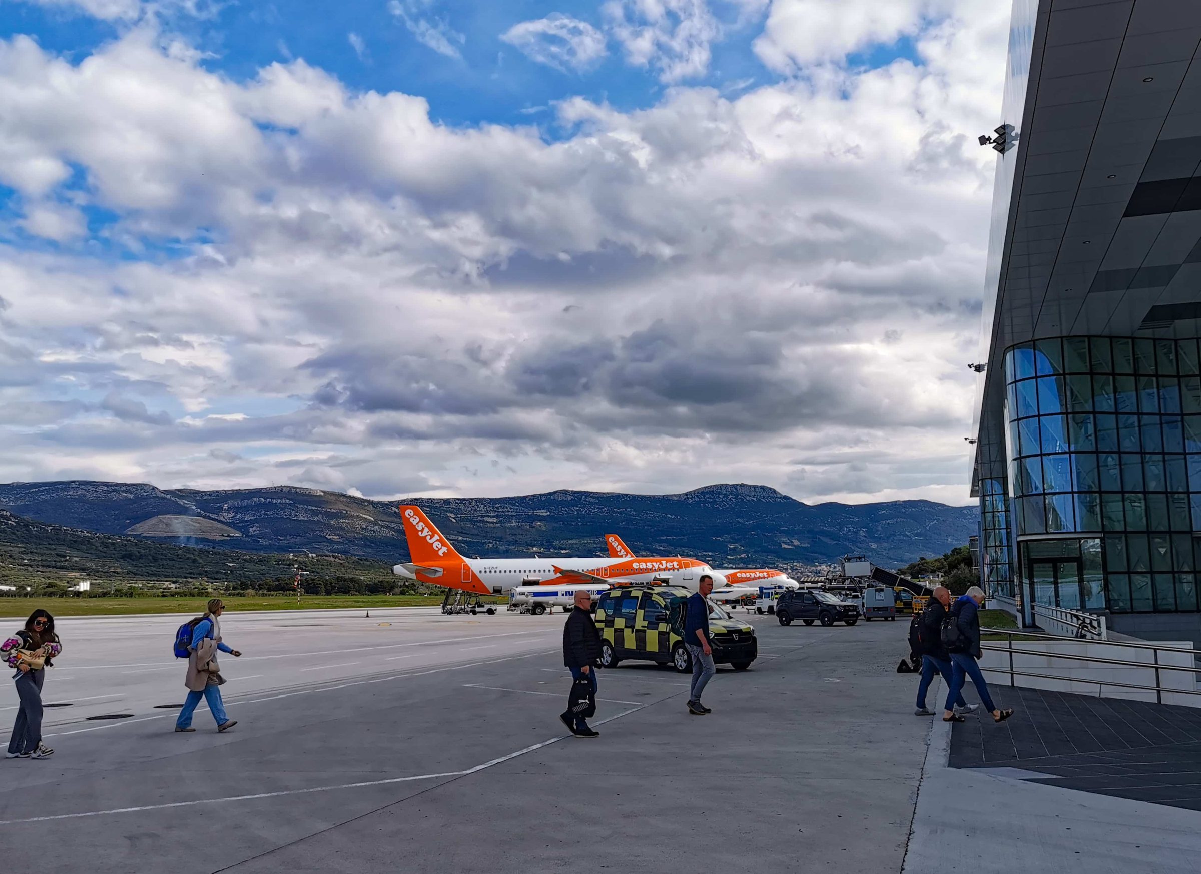 Vliegveld Split met Easyjet