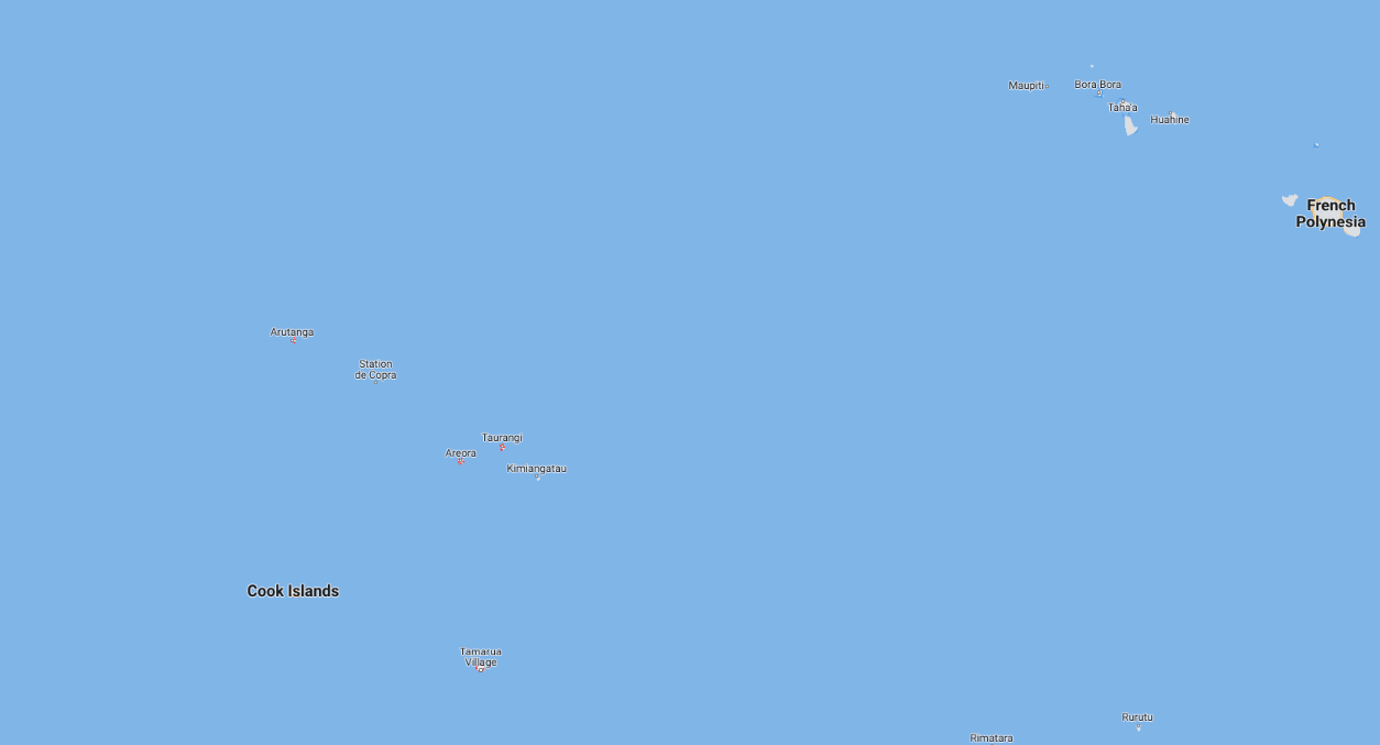 Cook Islands in de Stille Oceaan