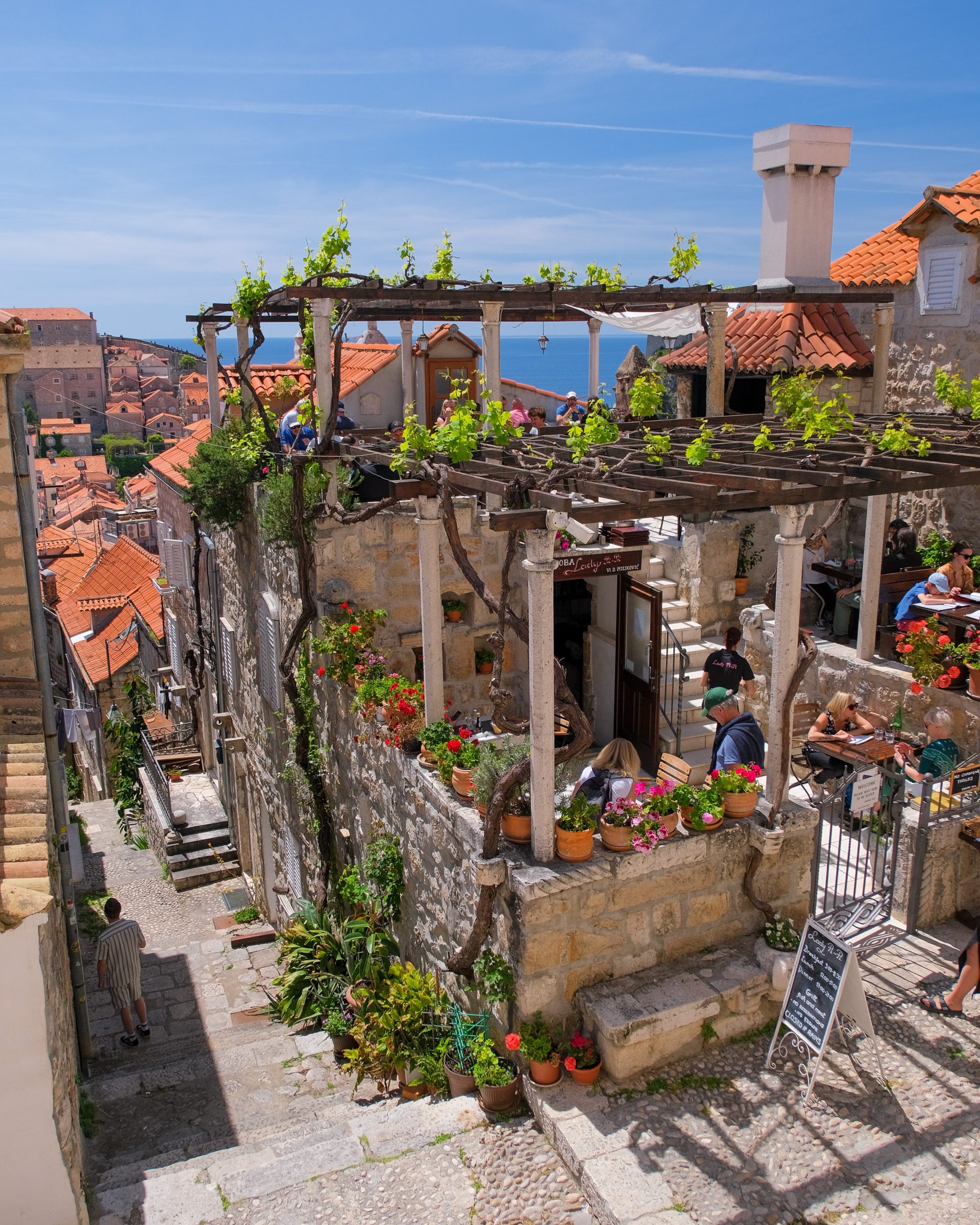 Restaurant Lady Pi-Pi met uitzicht | Lekker eten in Dubrovnik