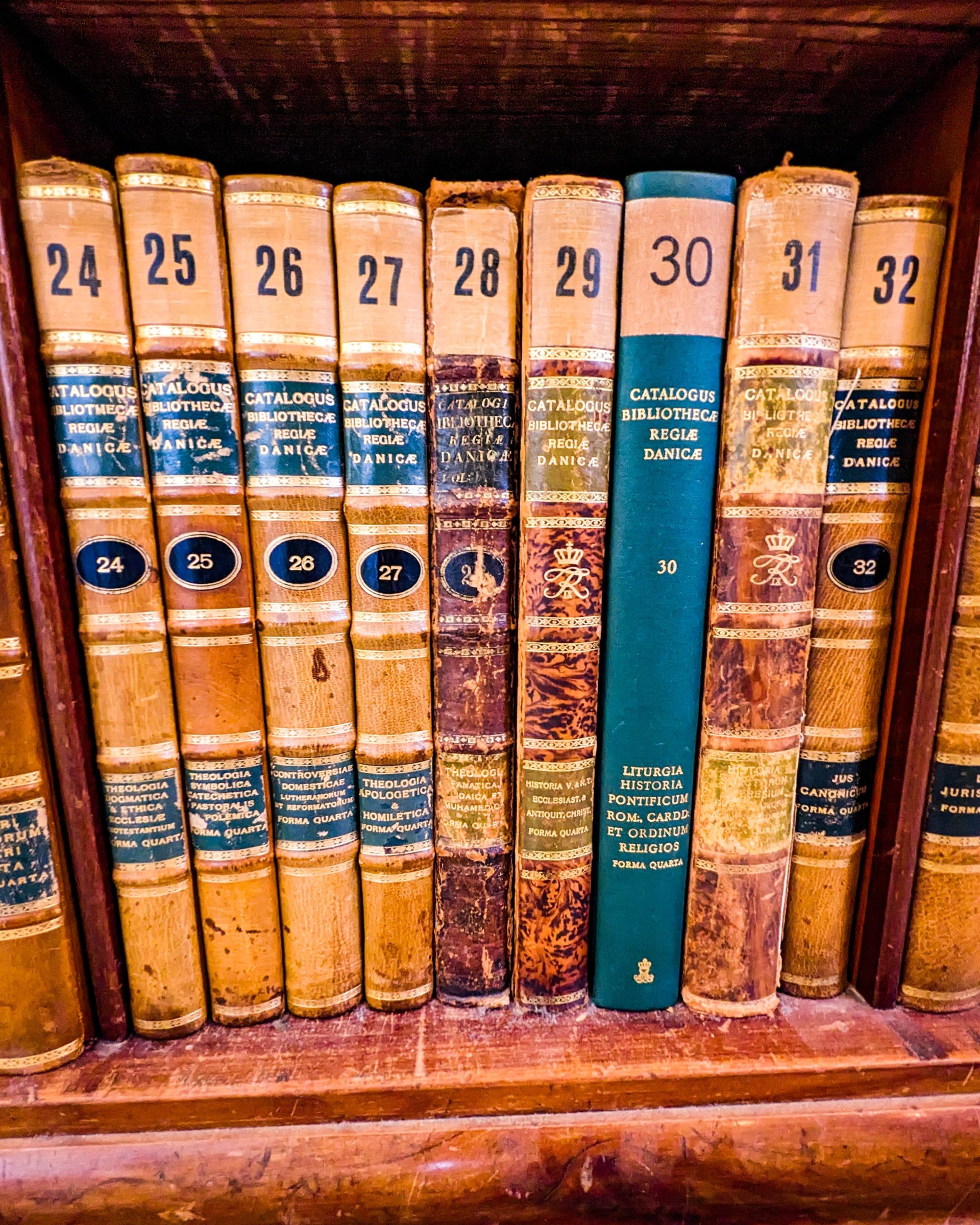 Boeken in het oude deel van The Royal Library