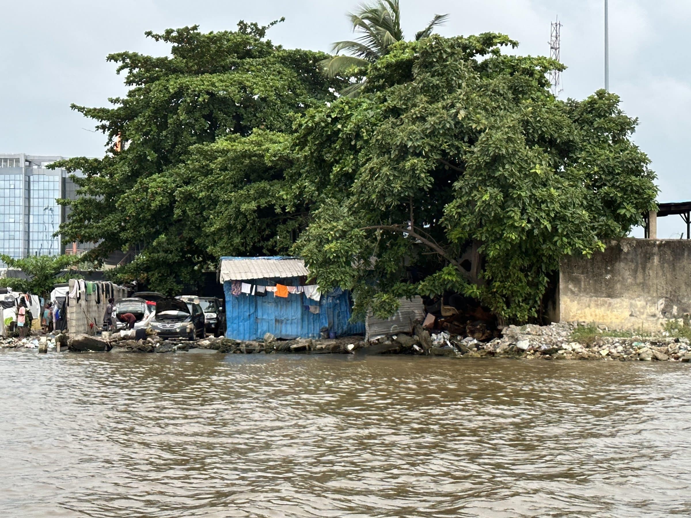 Accommodation along the water | Overlanding in Nigeria