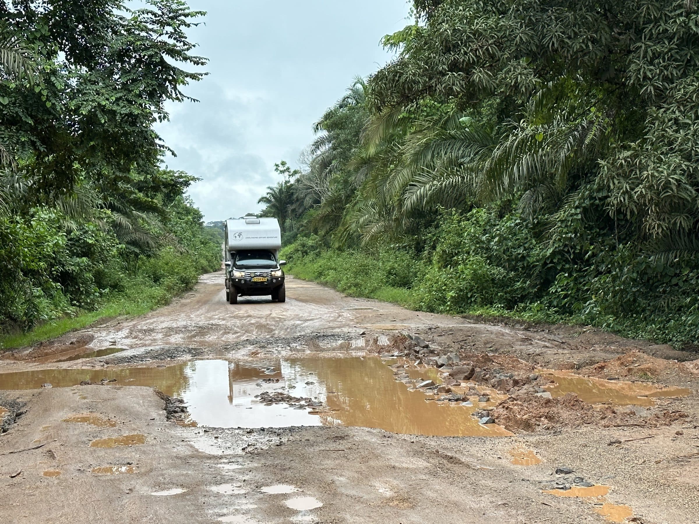 Carreteras embarradas en Nigeria