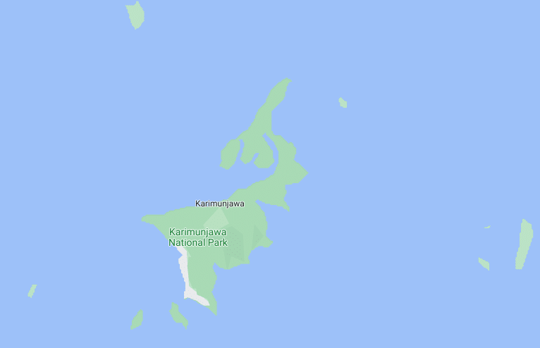 De Karimunjawa eilanden op Google Maps