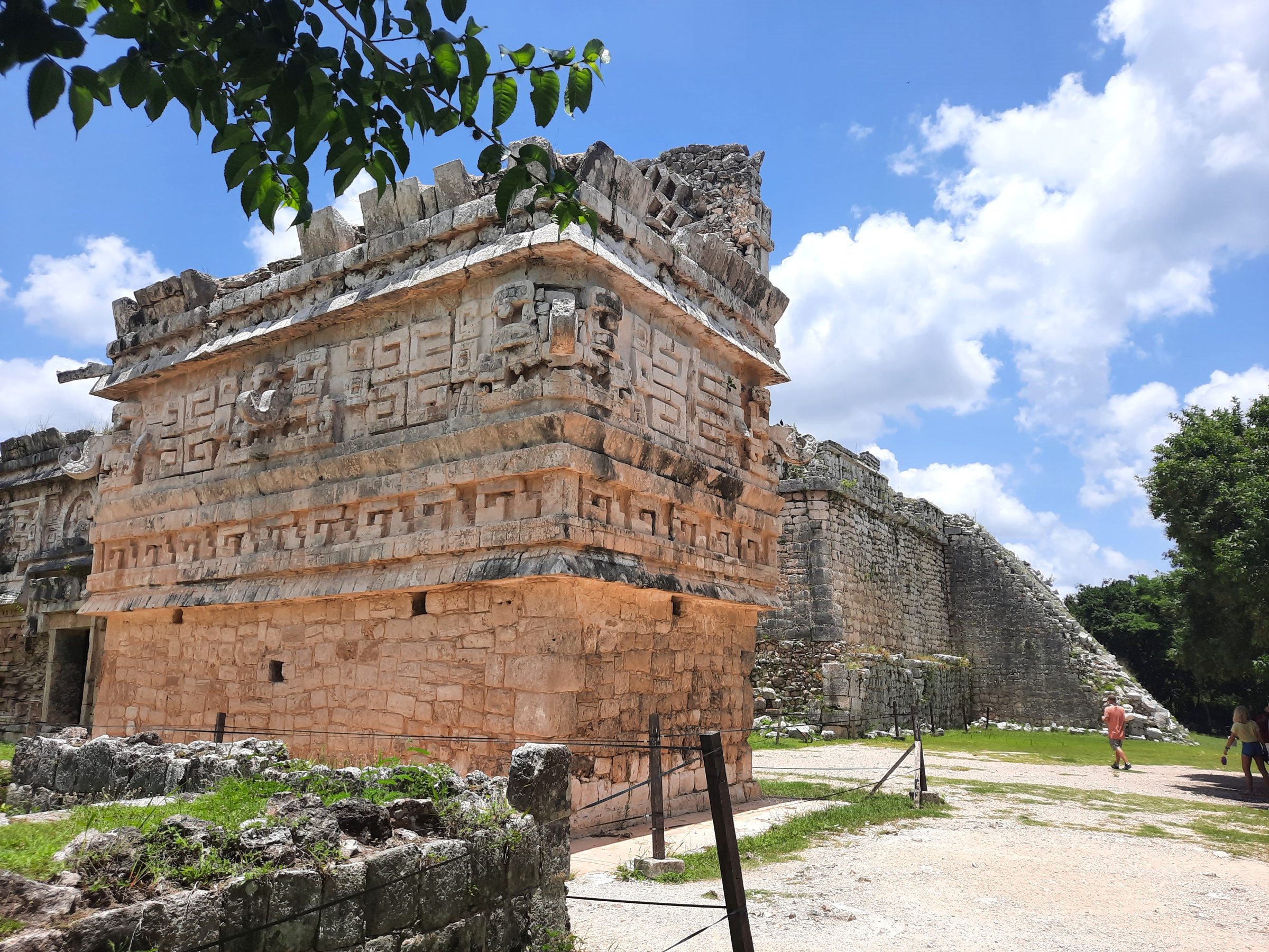 Een archeologische site in Chichén Itzá