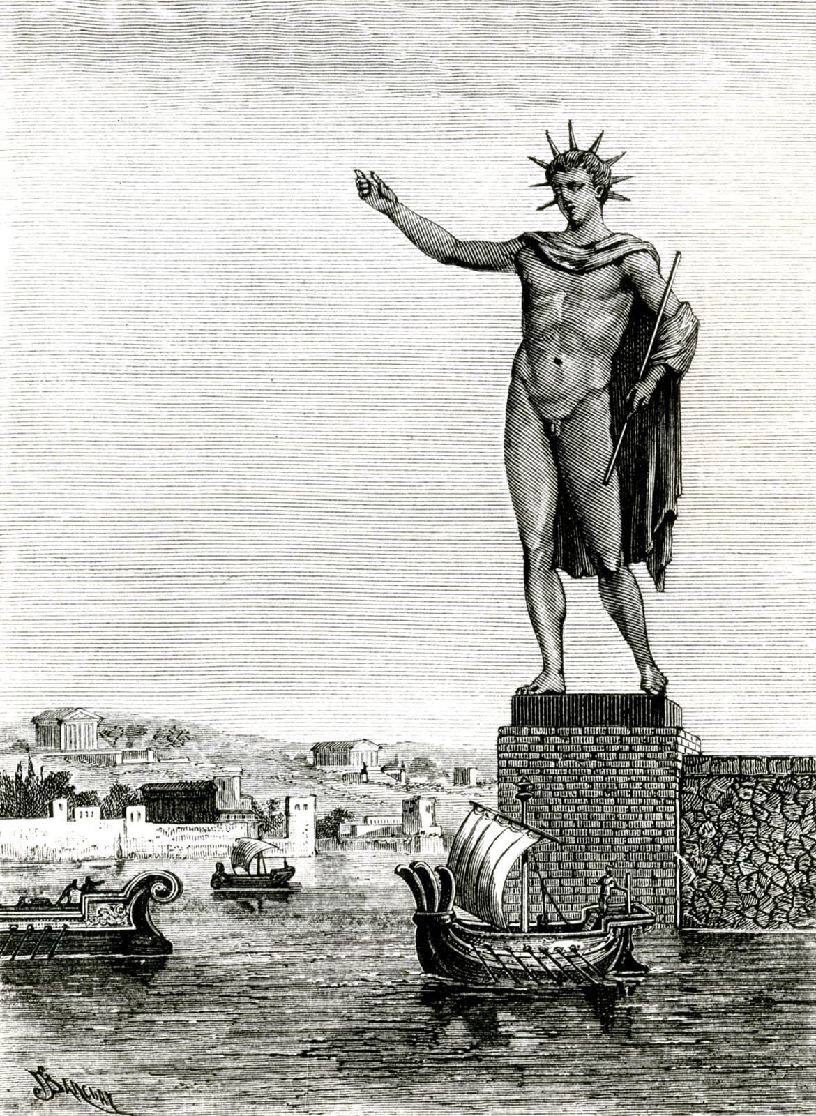 De kolos van Rhodos | Foto bron: Wikipedia
