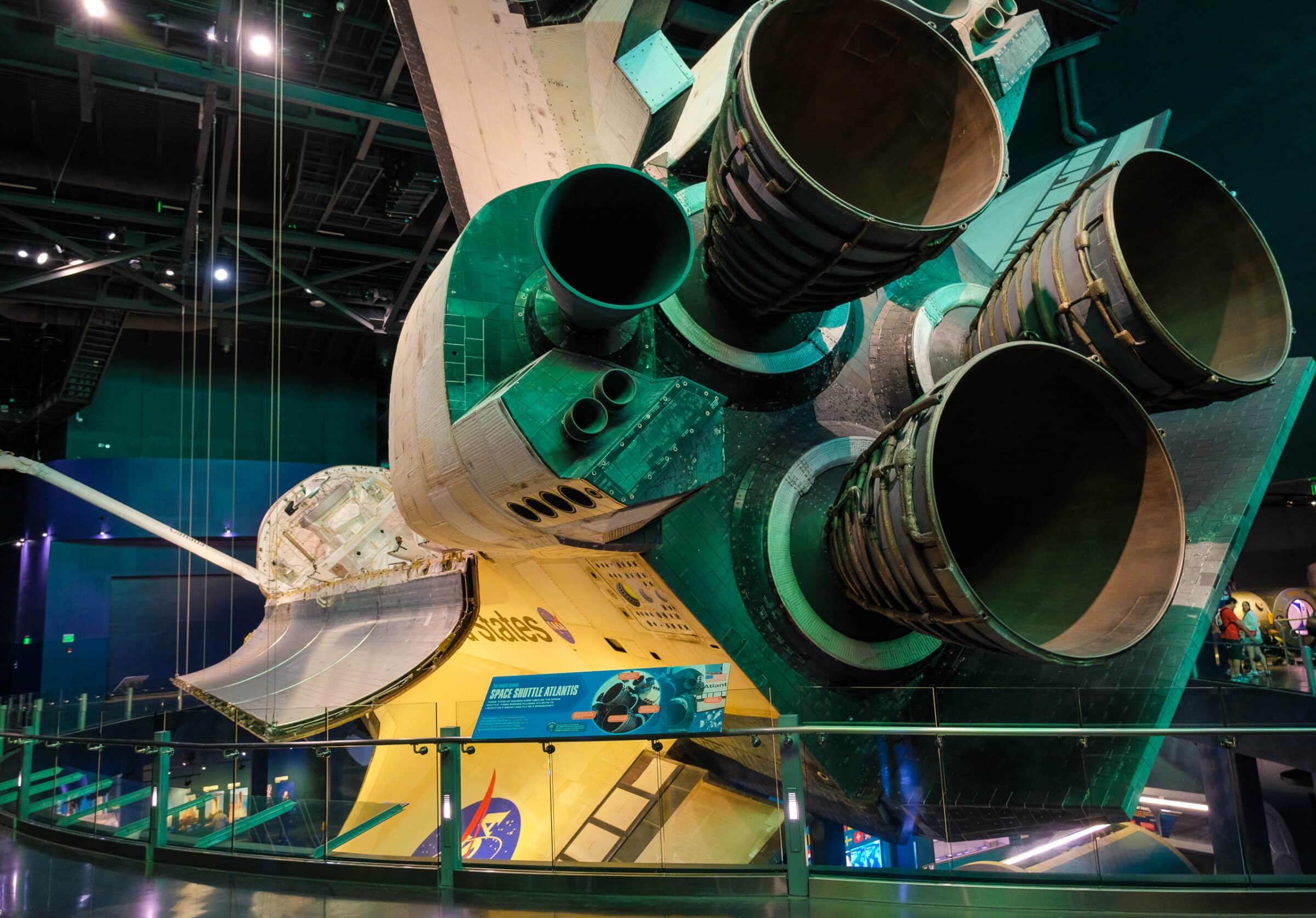 Motores de foguete Atlantis Space Shuttle | Centro Espacial Kennedy