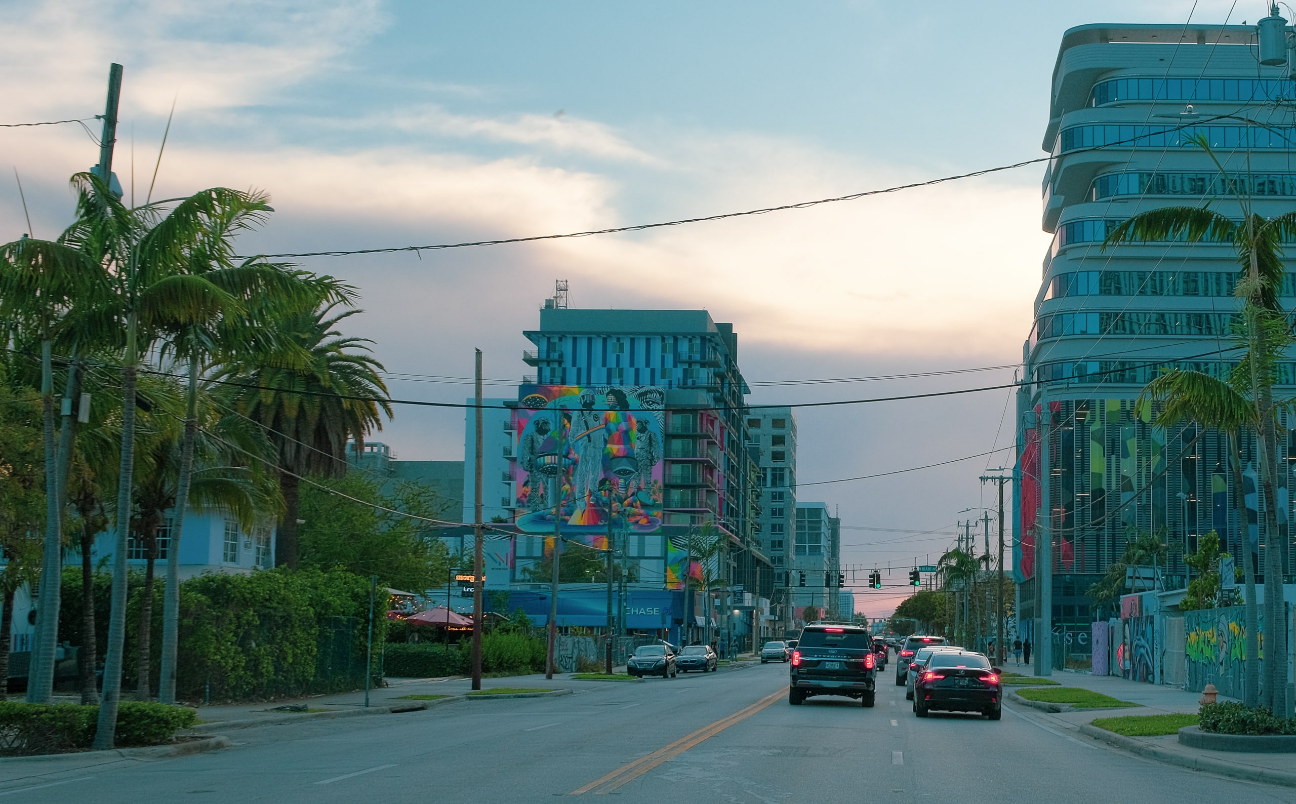 Waar de oude wijk stopt en het Street Art gedeelte begint | Wynwood, Miami