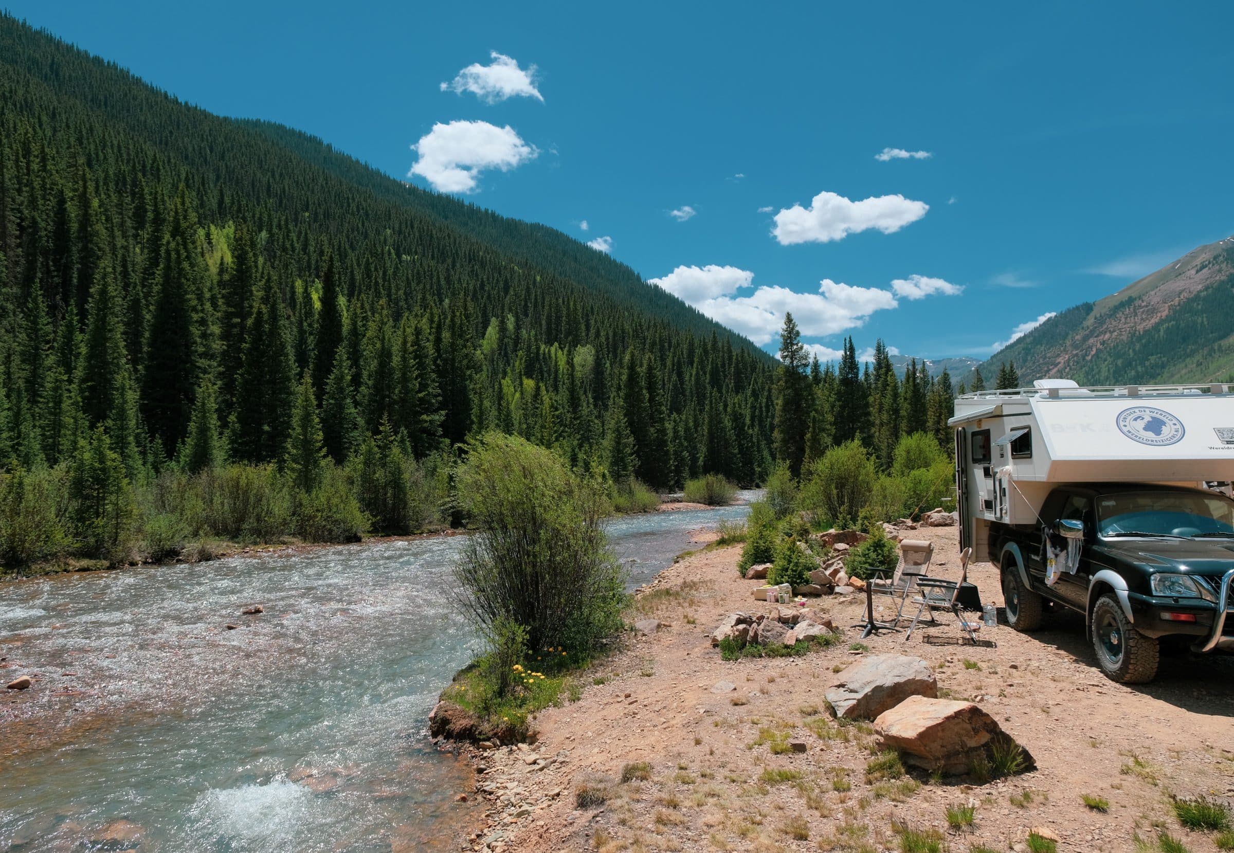 Kemping Kendall i Mineral Creek | Silverton Kolorado