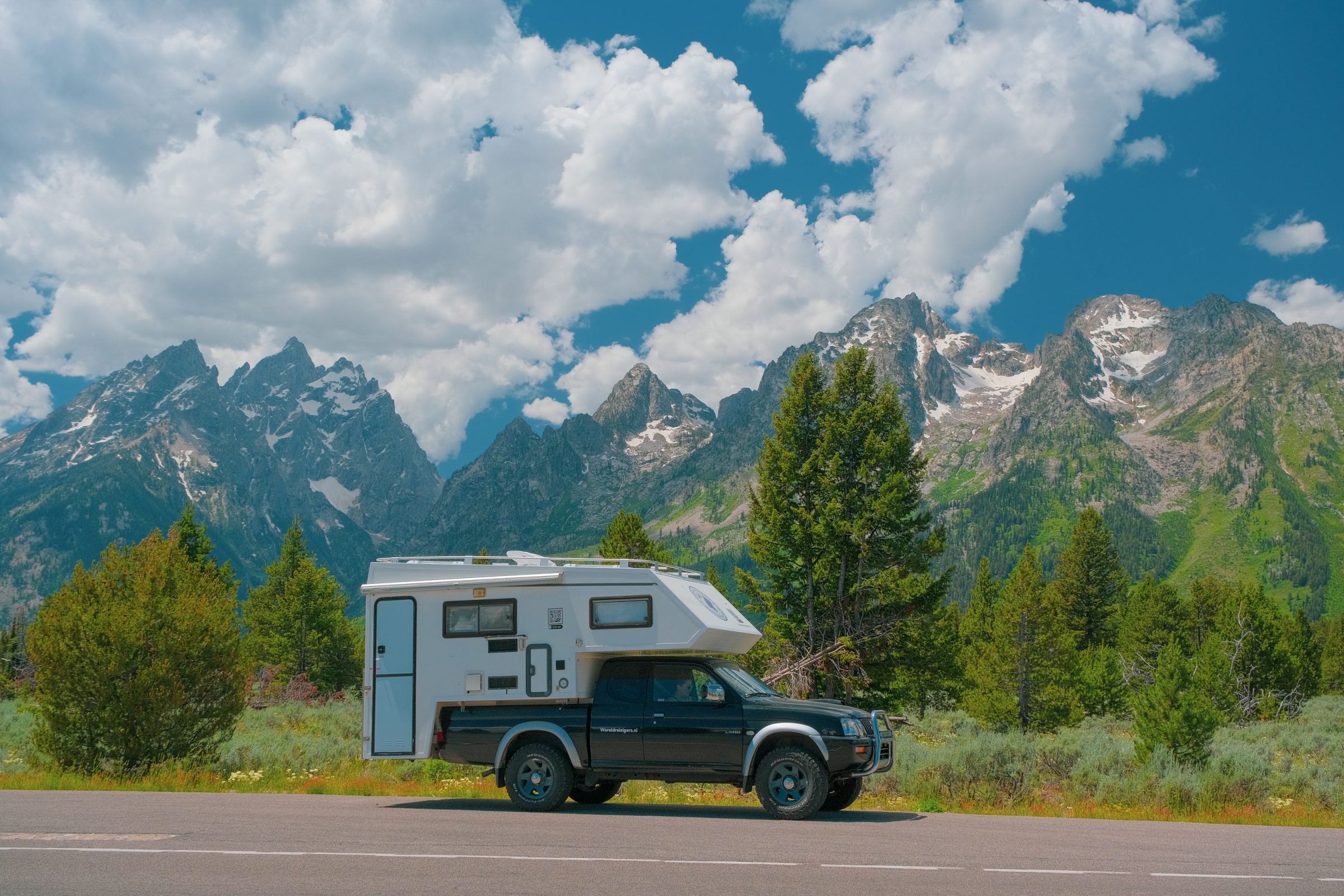 De Wereldreizigers.nl Camping-car 4x4 pour les Grands Tetons | Parc national de Grand Teton