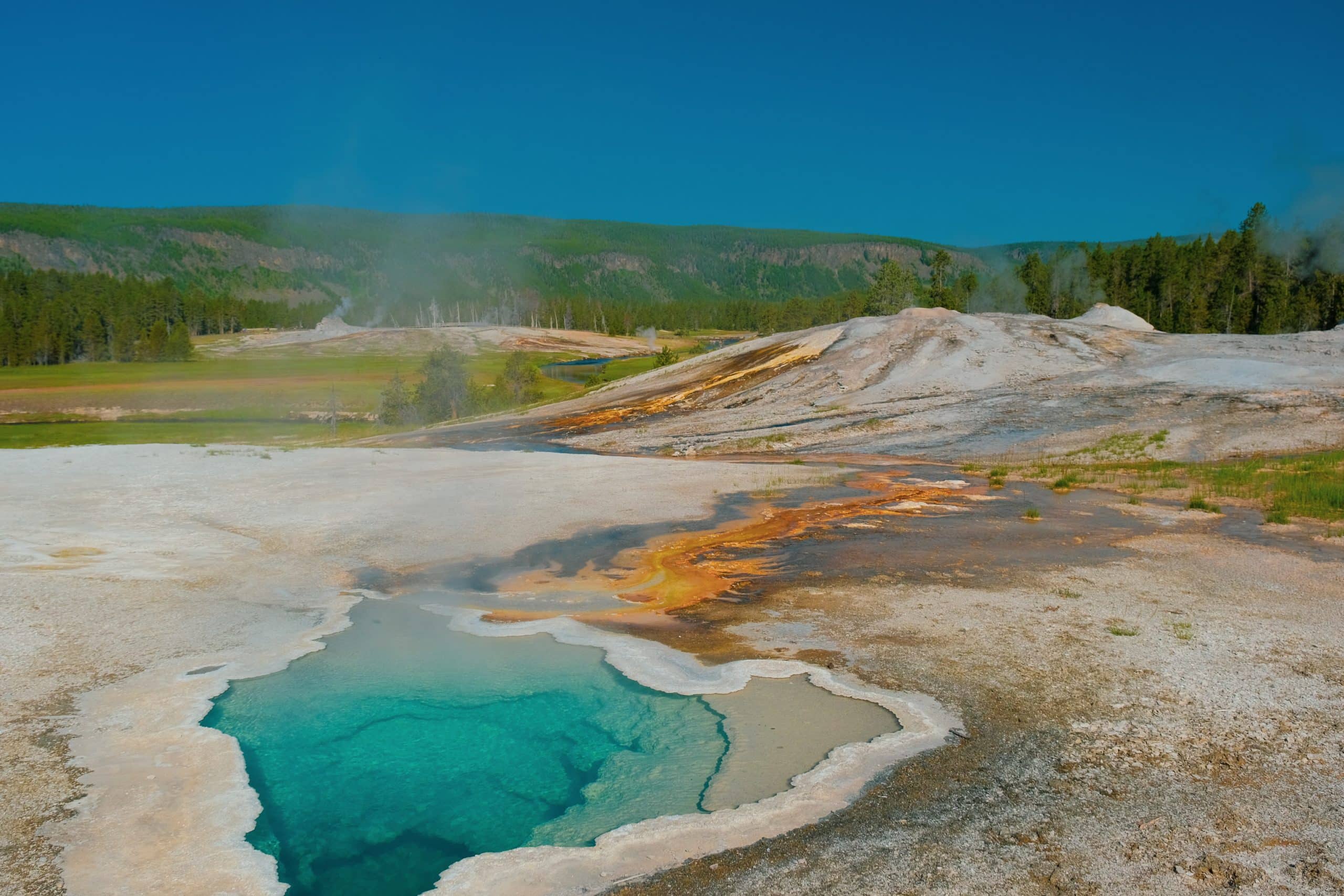 Yellowstone Nasionale Park| Boonste Geyserkom