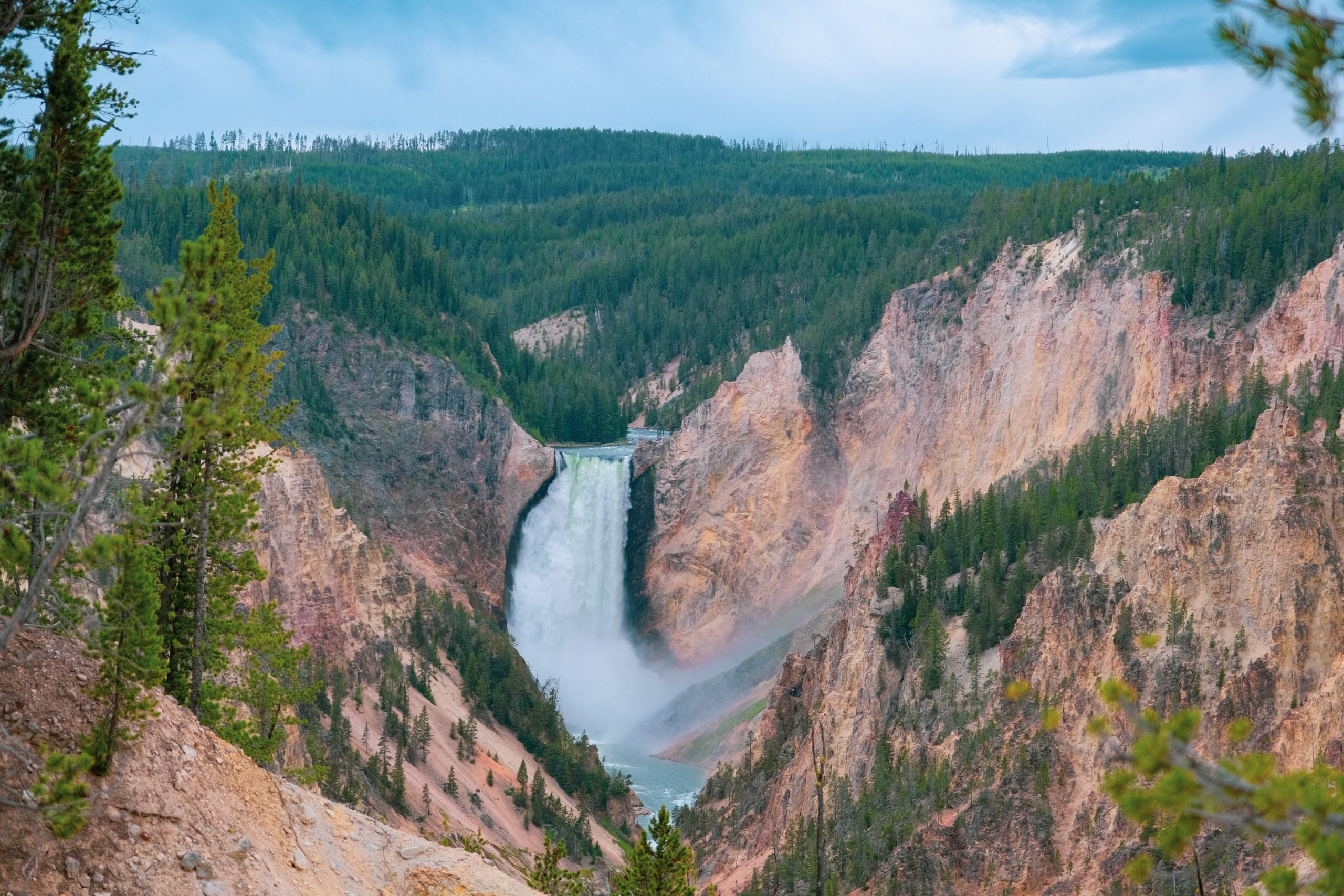 Park Narodowy Yellowstone | Niższe wodospady