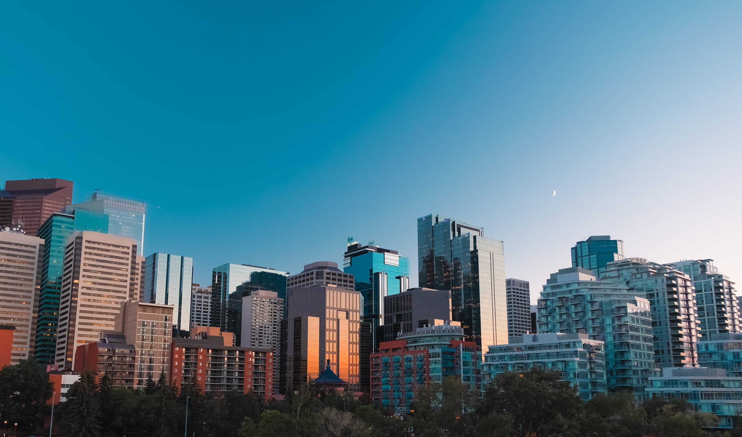 Downtown bij zonsondergang | Tips voor Calgary