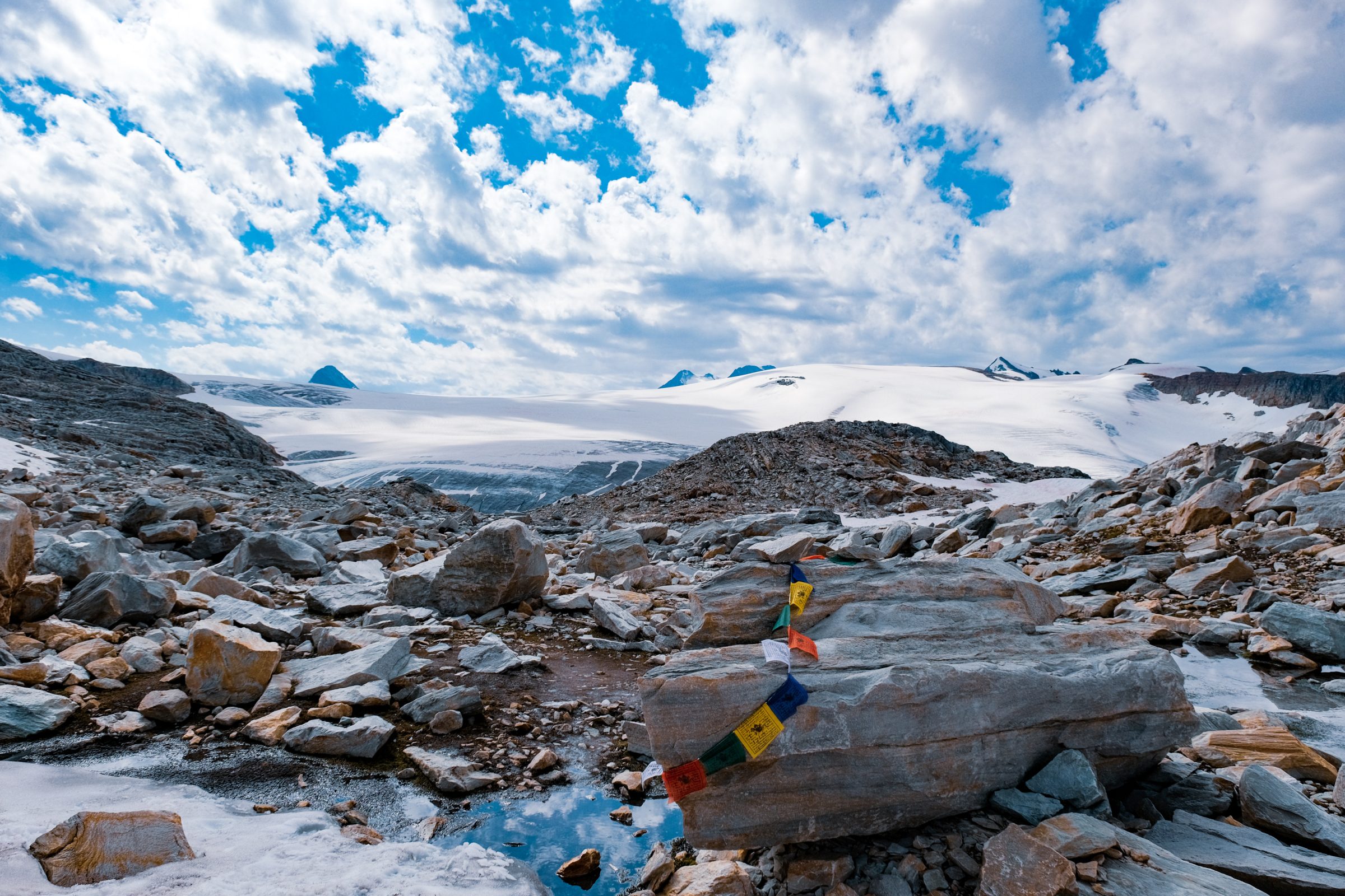 El punto final de la caminata al glaciar Illecillewaet.