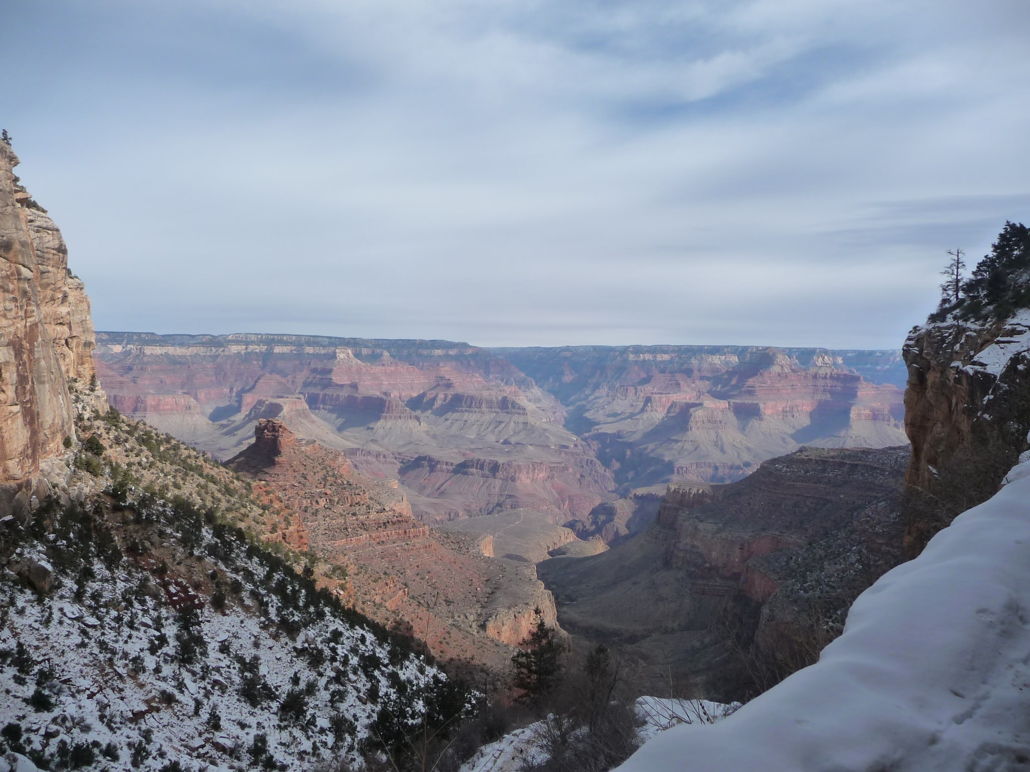 De Grand Canyon in de winter