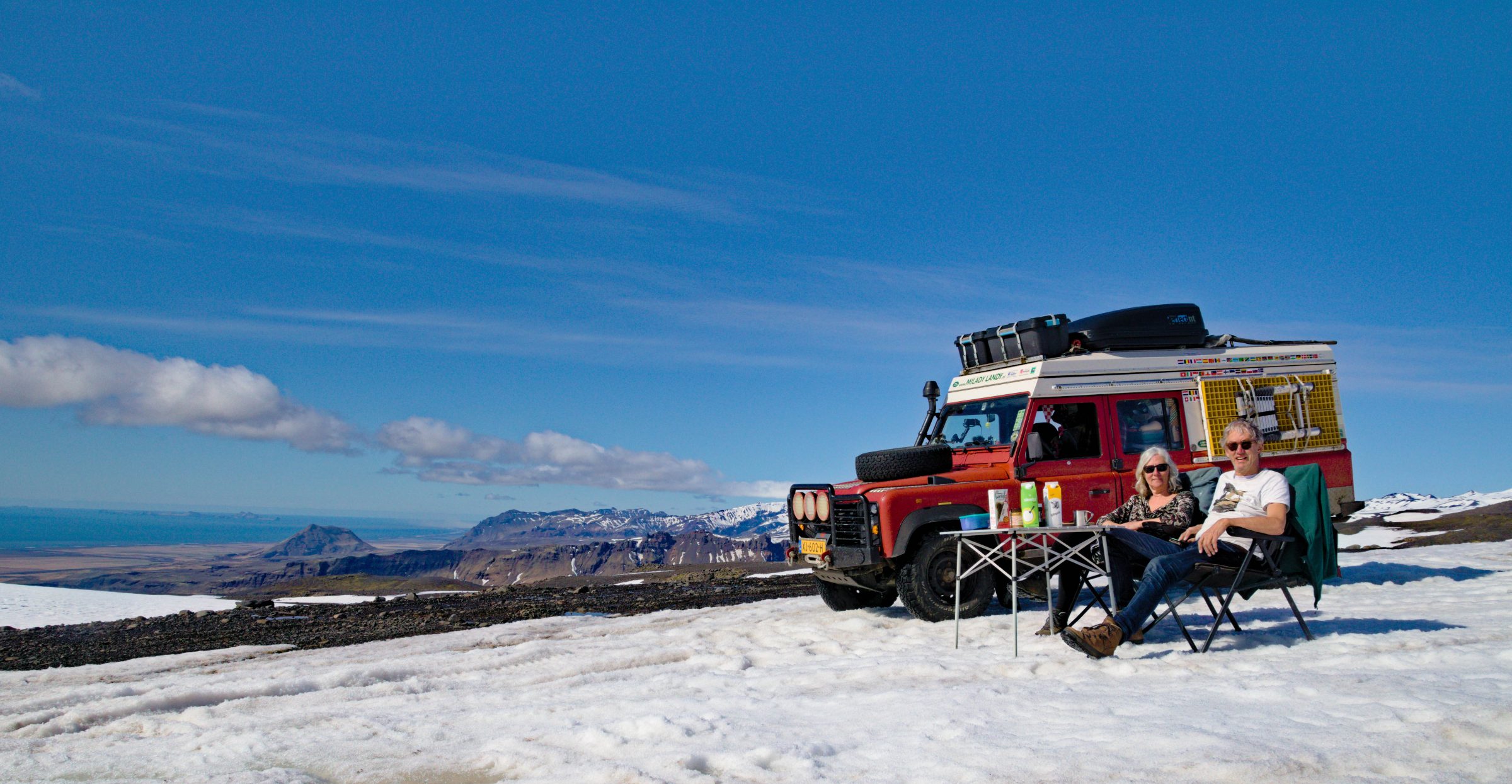 Mittagessen auf dem Mýrdalsjökull-Gletscher | Island und die Färöer im Winter