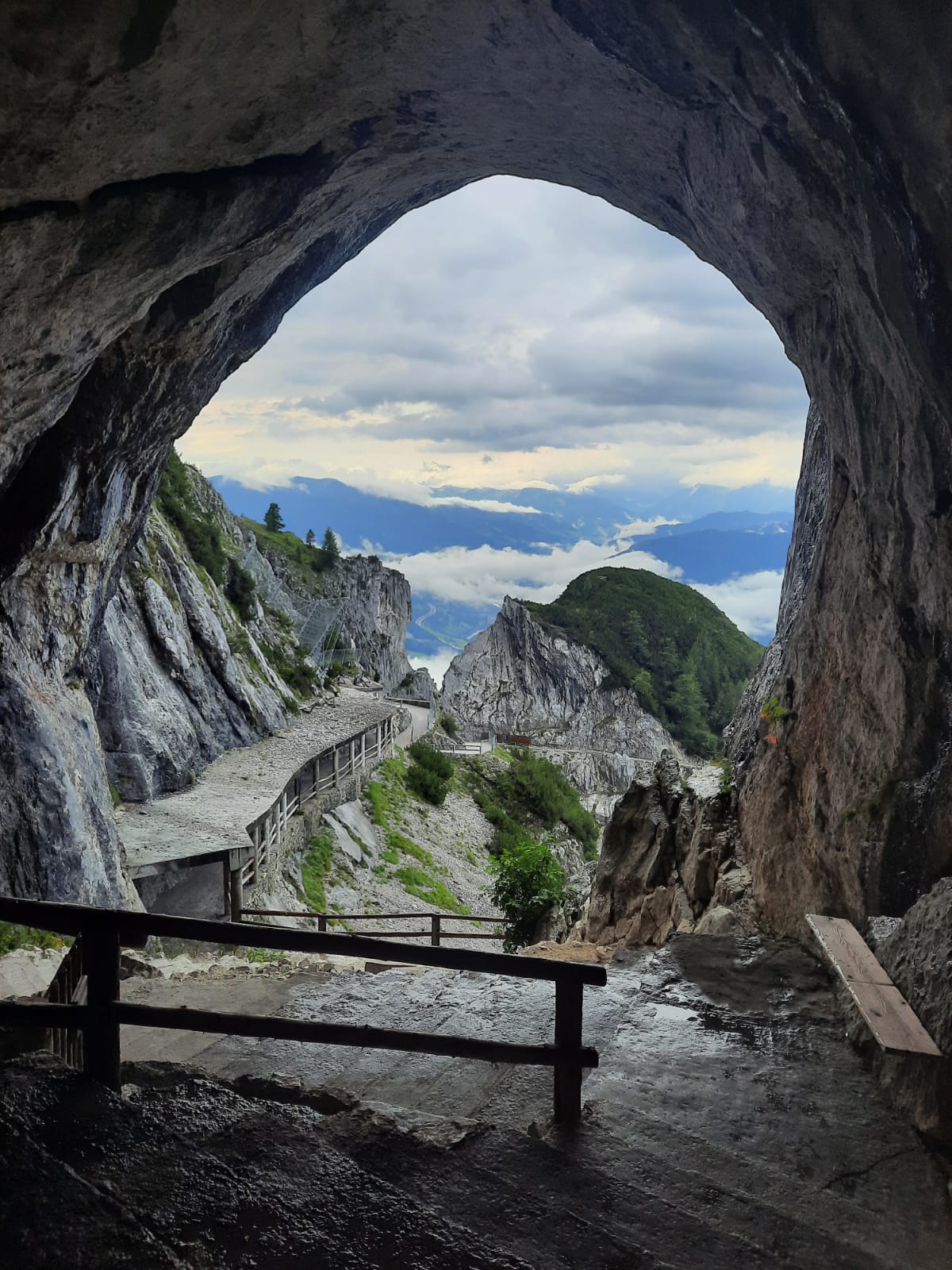 The view before you enter the ice cave Eisriesenwelt