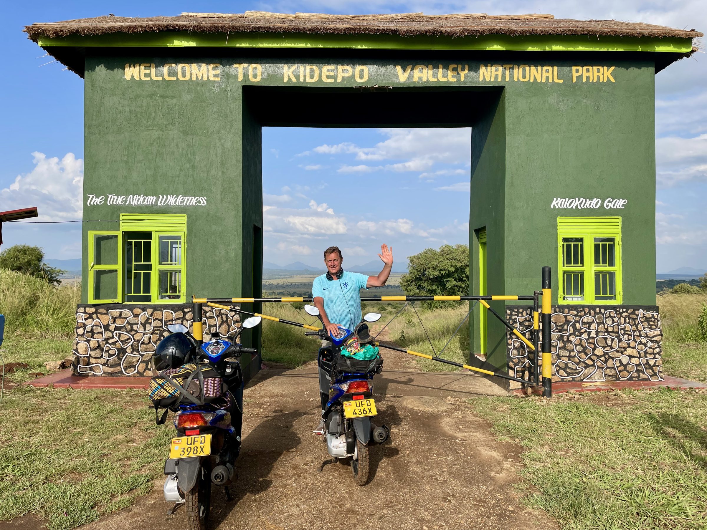 De nieuw Kalokudo gate van Kidepo Valley NP