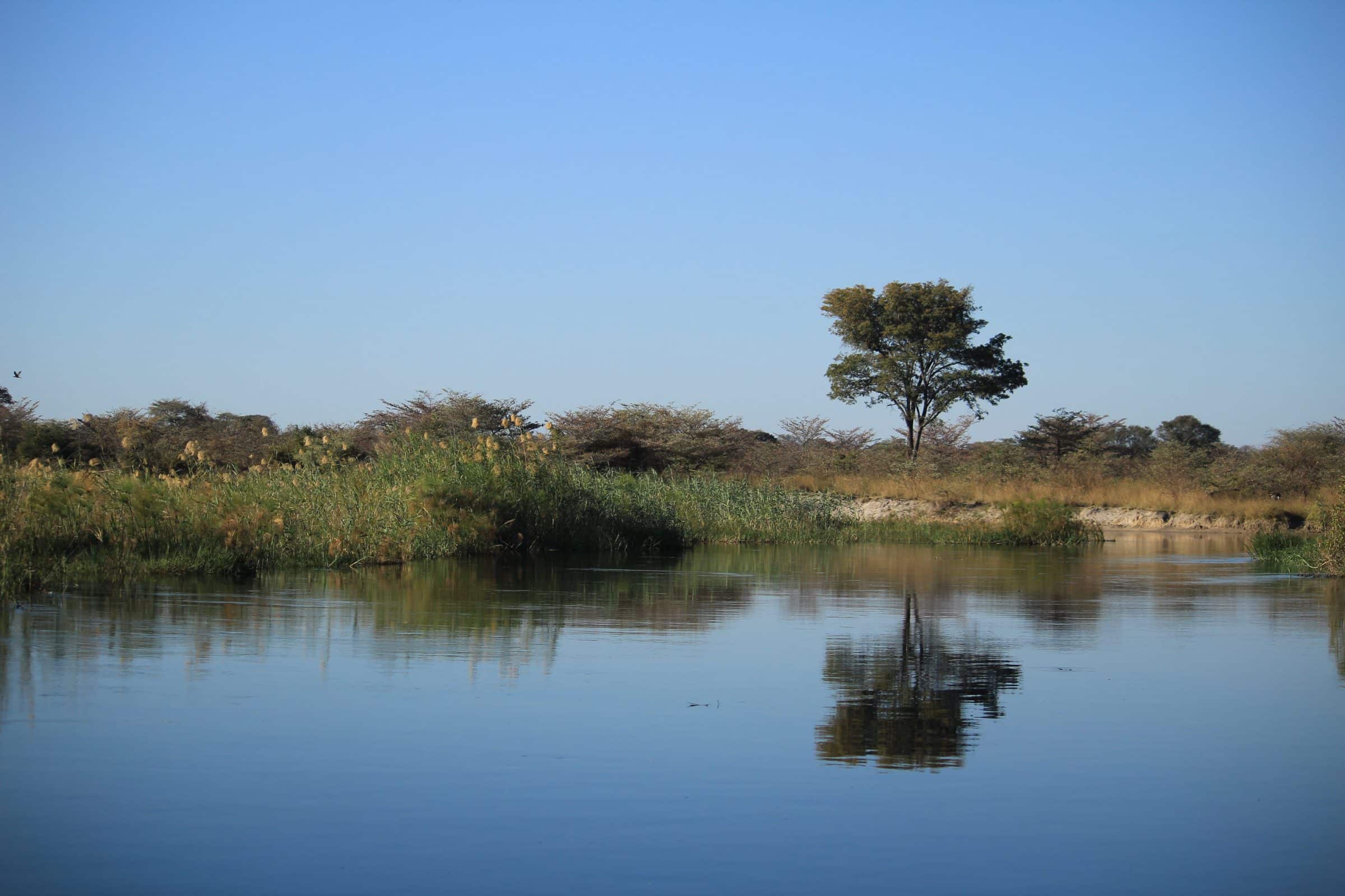 In de Caprivi-Strip is veel meer water dan in de rest van Namibië