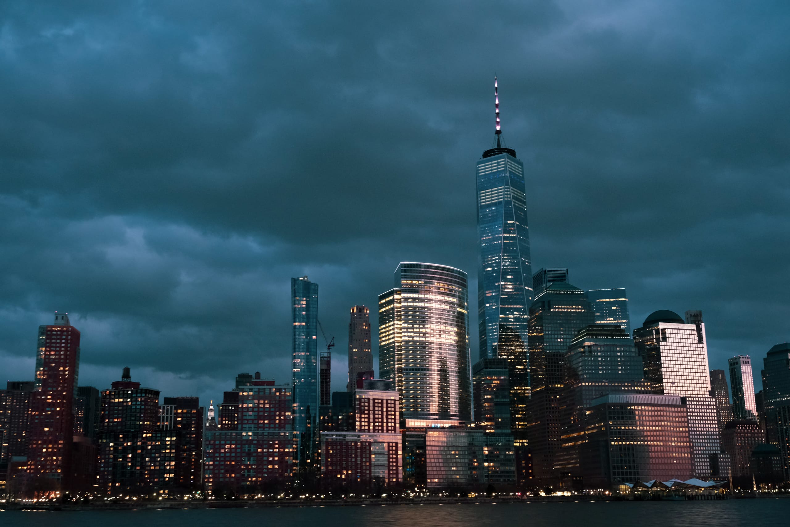 Lower Manhattan met zonsondergang | New York | Wereldreizigers.nl