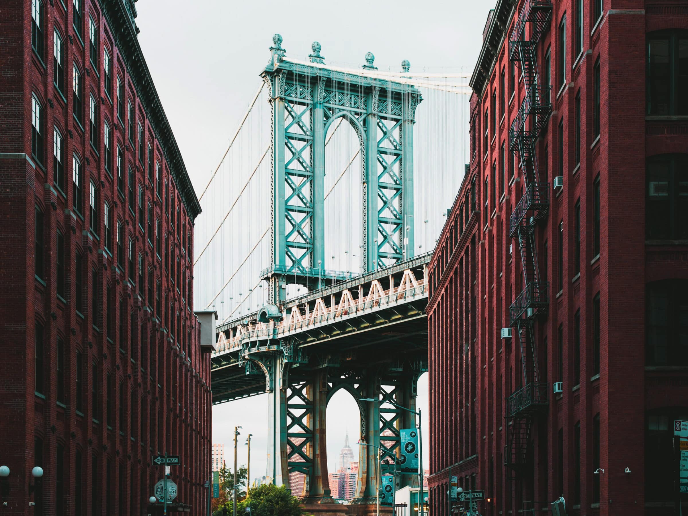 Manhattan-Brücke NYC | Aus dem Bezirk Dumbo