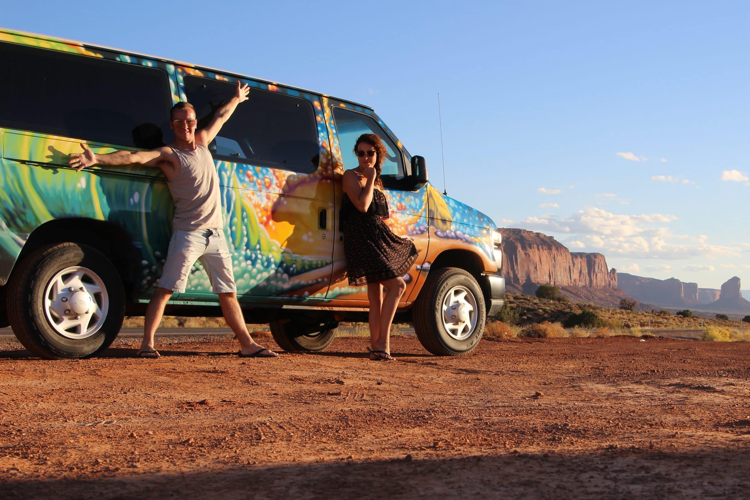 Malou en ik in Monument Valley, USA | Canon D600 spiegelreflex camera met standaard kitlens