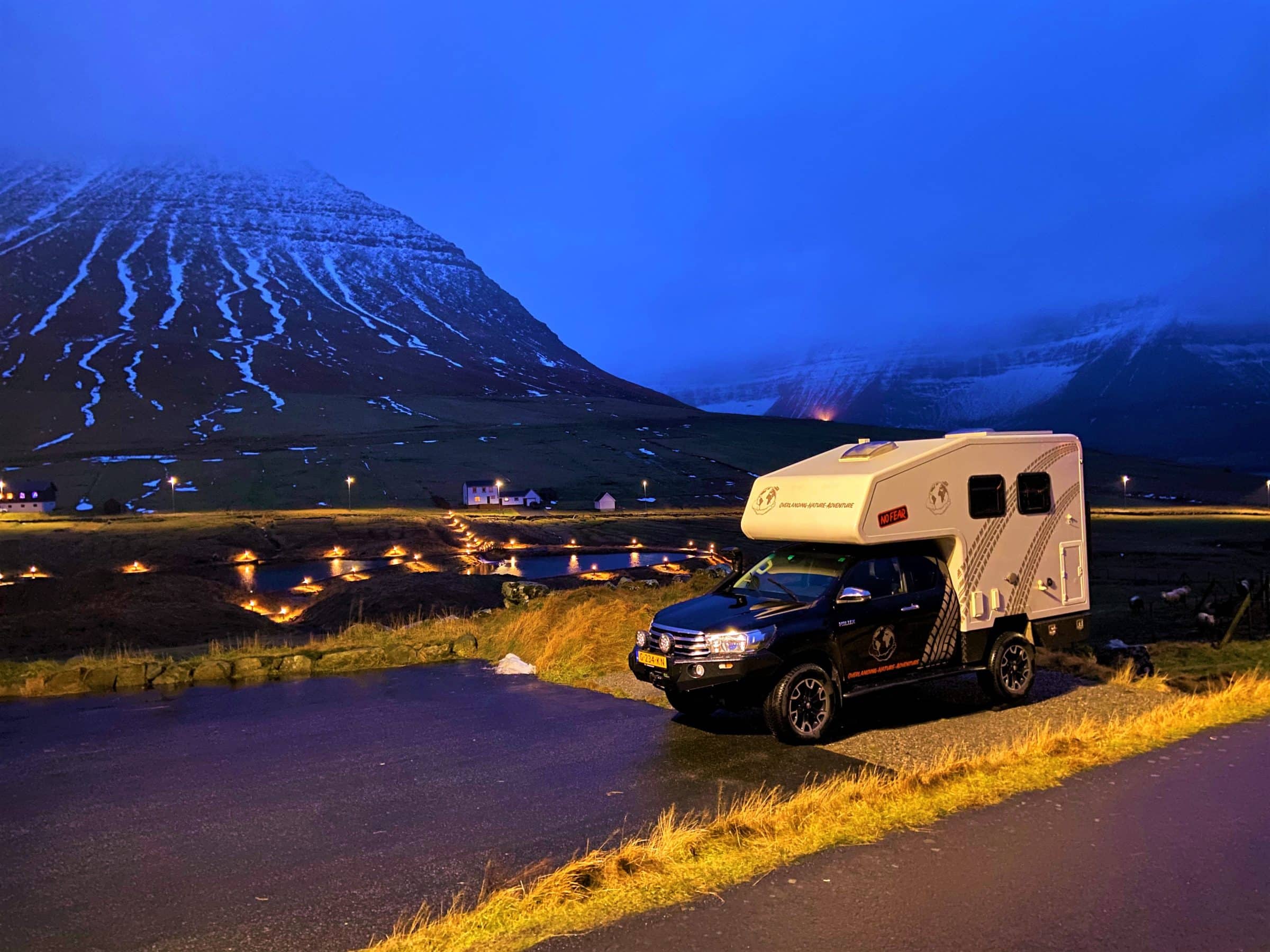 Onze 4x4 camper op de Faeröer eilanden