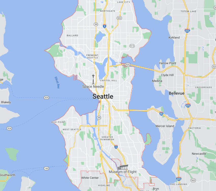 Seattle in Google Maps | Tips voor Seattle