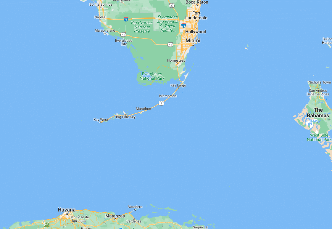 Google Maps | de Florida Keys