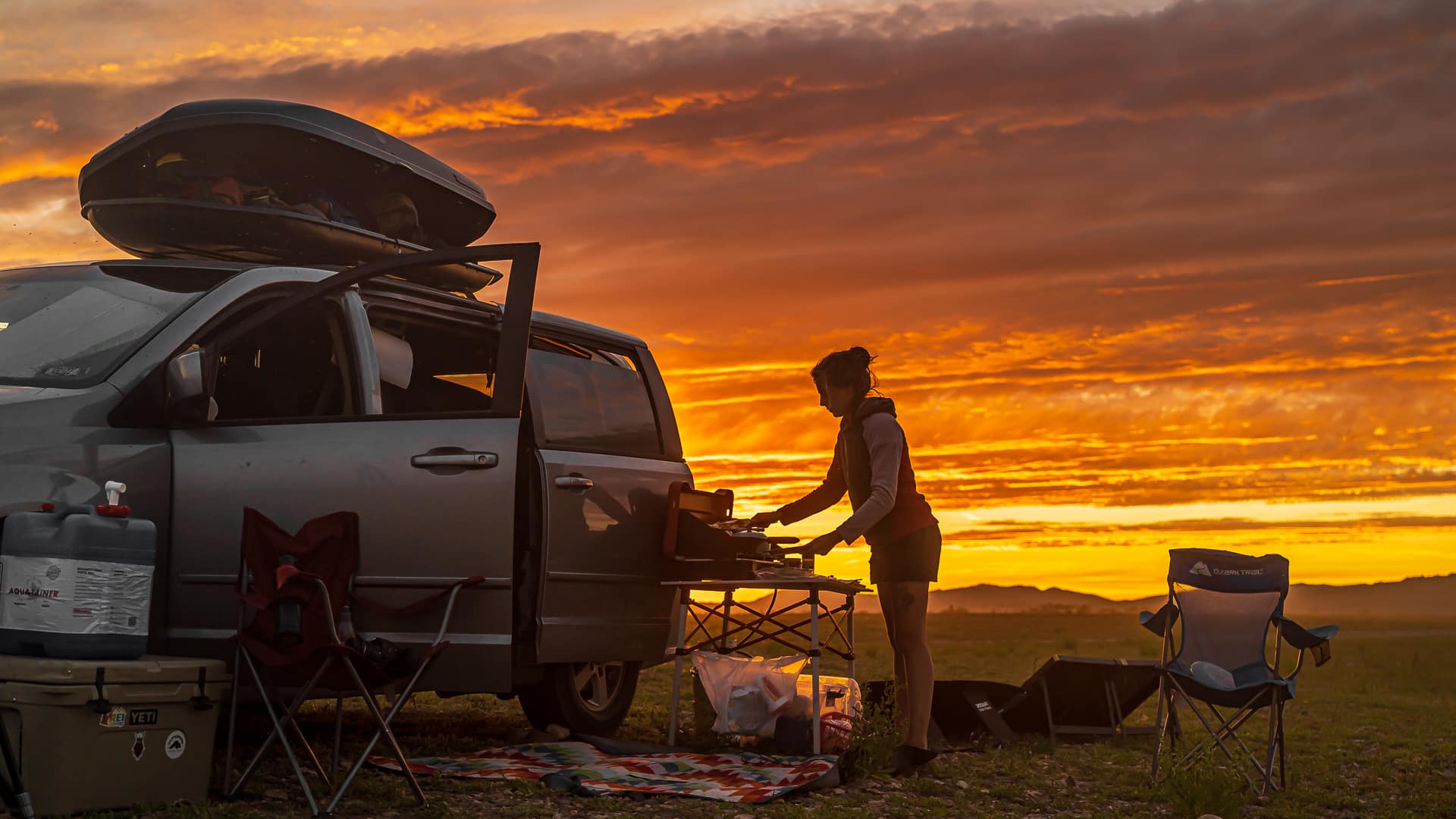 Madlavning og camping i minivan | Vanlife