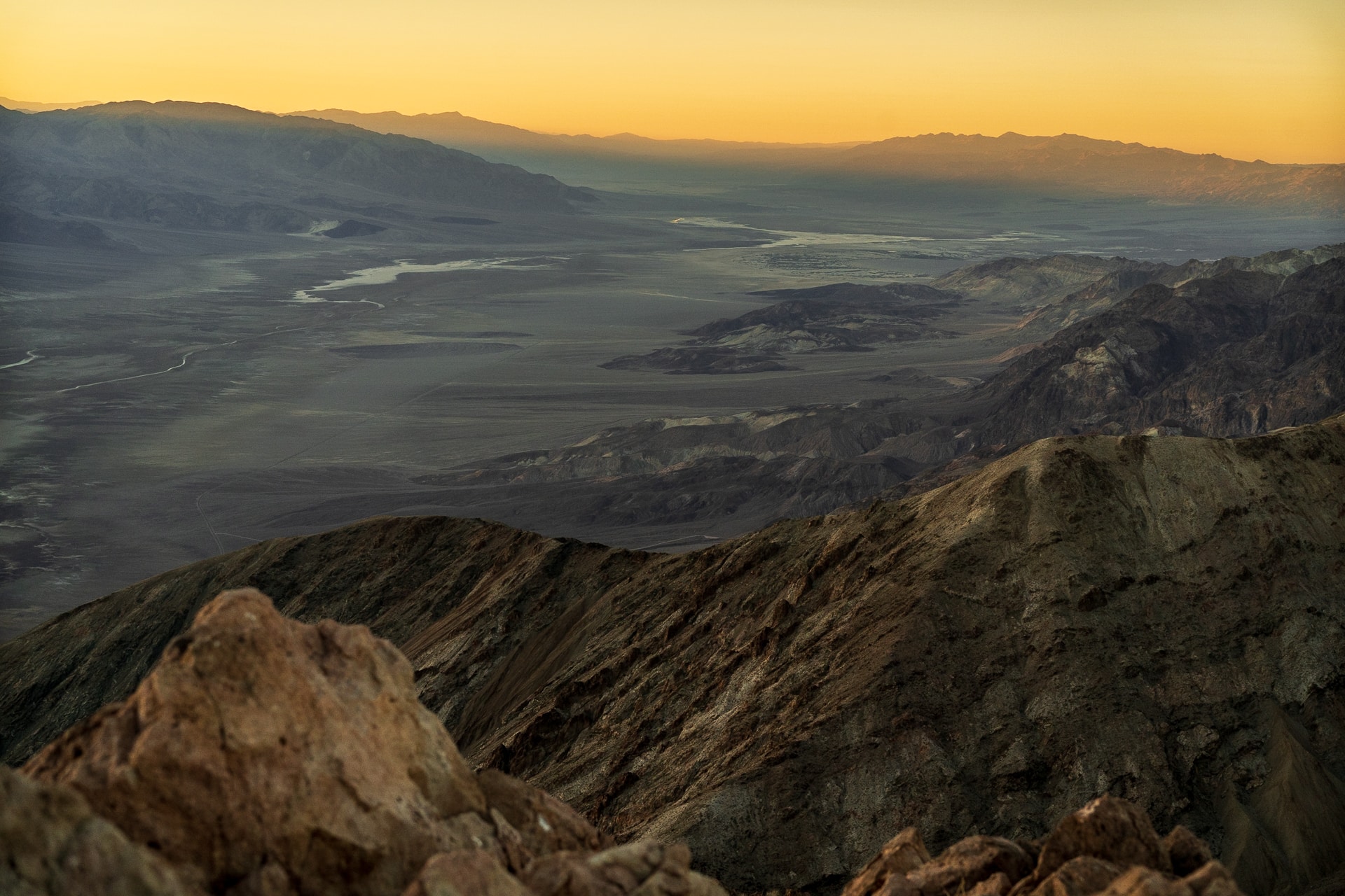Zonsondergang bij Dante's View. © Ryan Kodak Brown