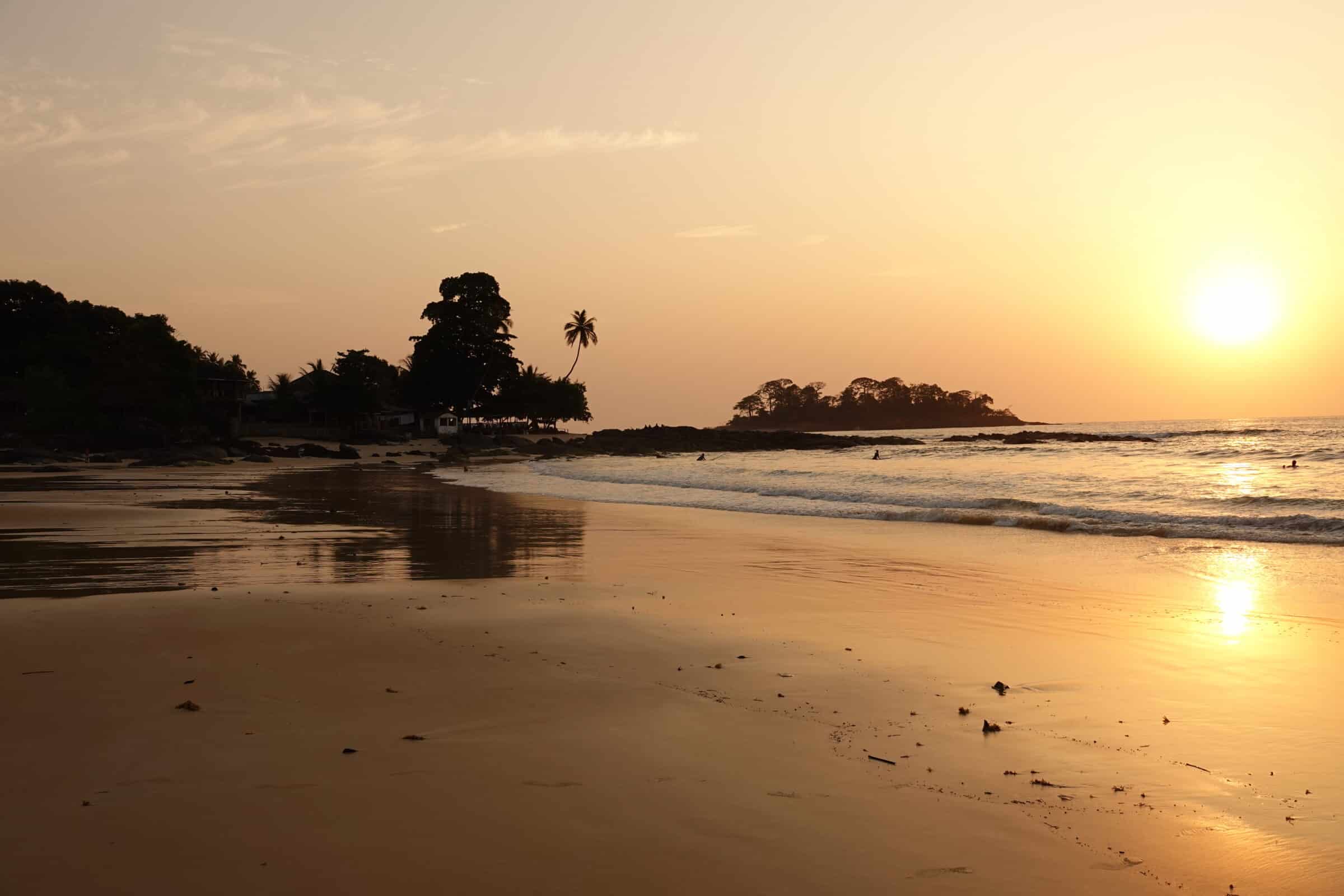 Sonnenuntergang | Überlandung in Sierra Leone