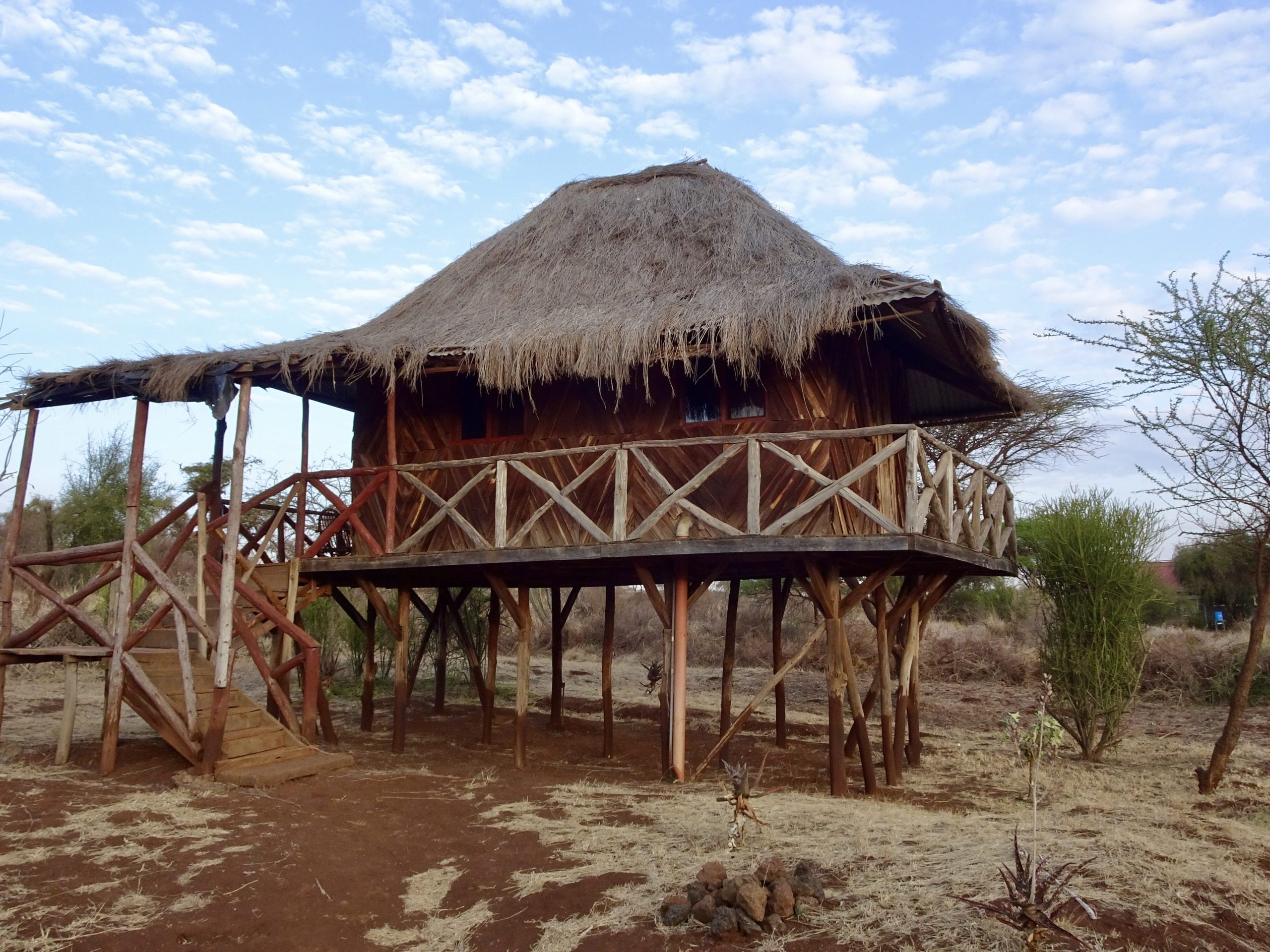 Mijn bungalow op stelten in Amboseli Eco Camp