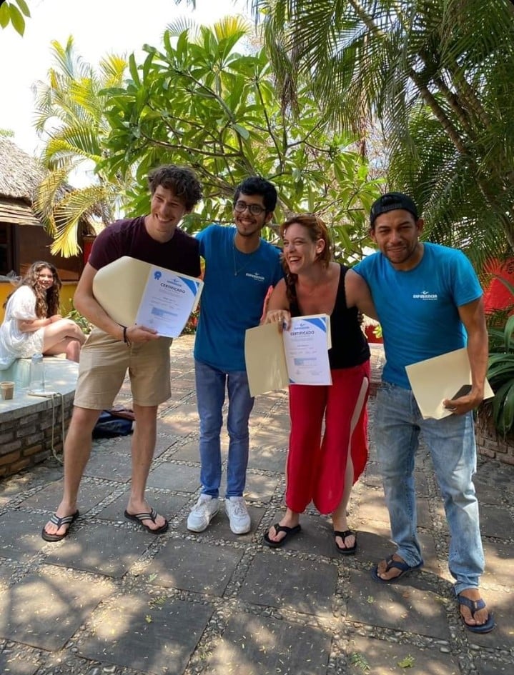 Spaanse lessen in Puerto Escondido - Certificaatje binnen