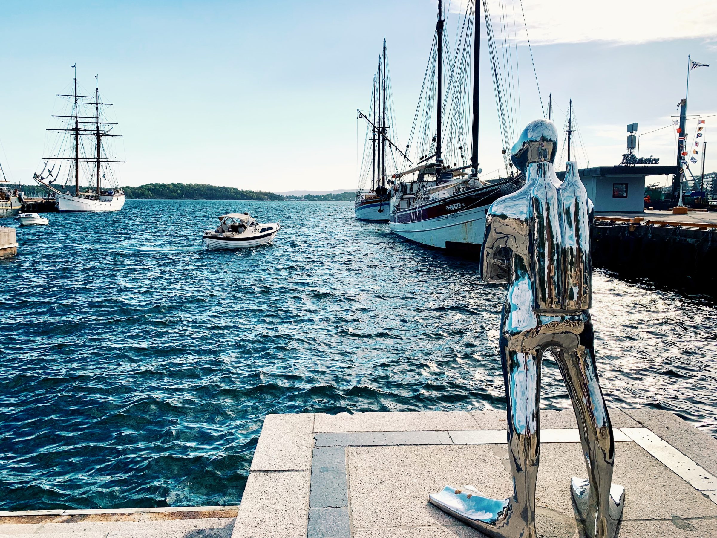 Statue de plongeur | Oslo, Norvège