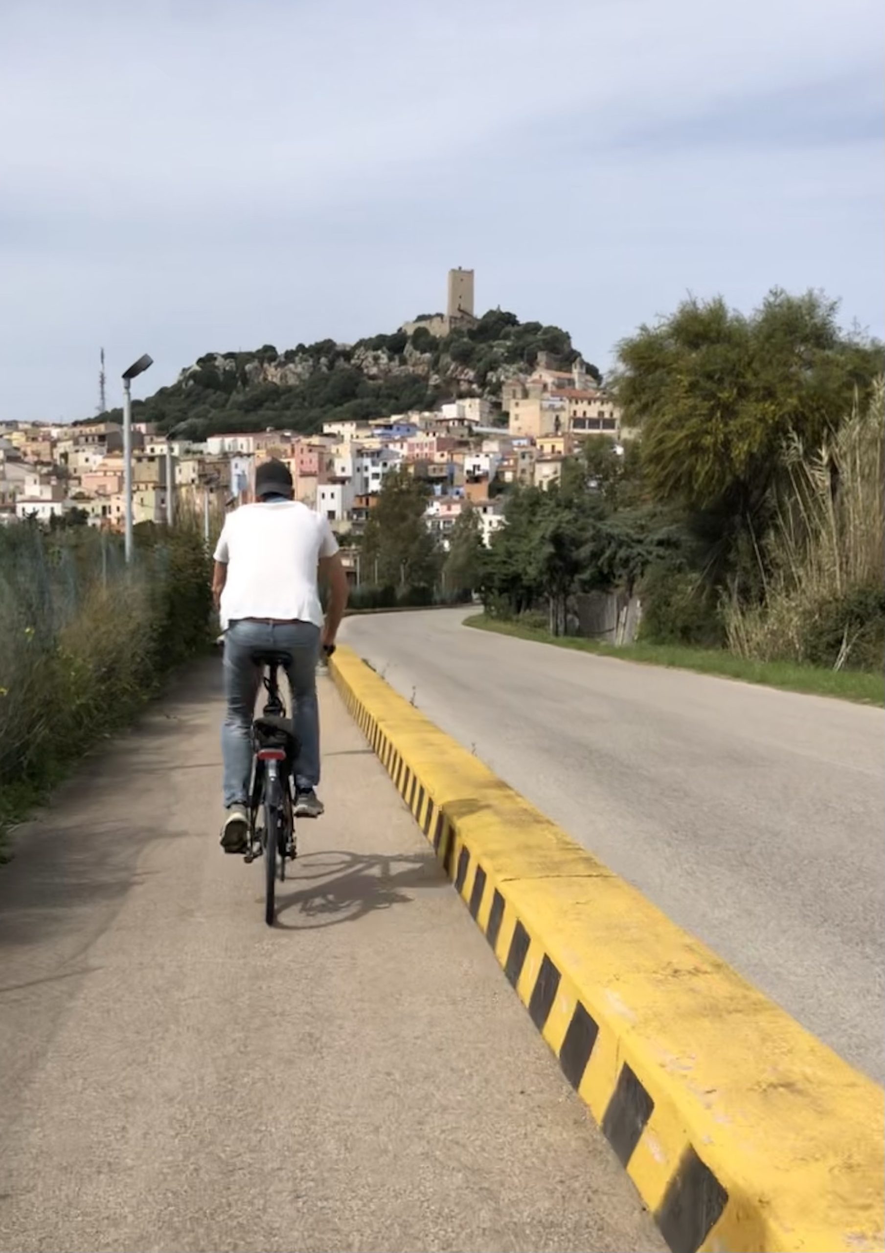 Cycling near San Teodore, Sardinia