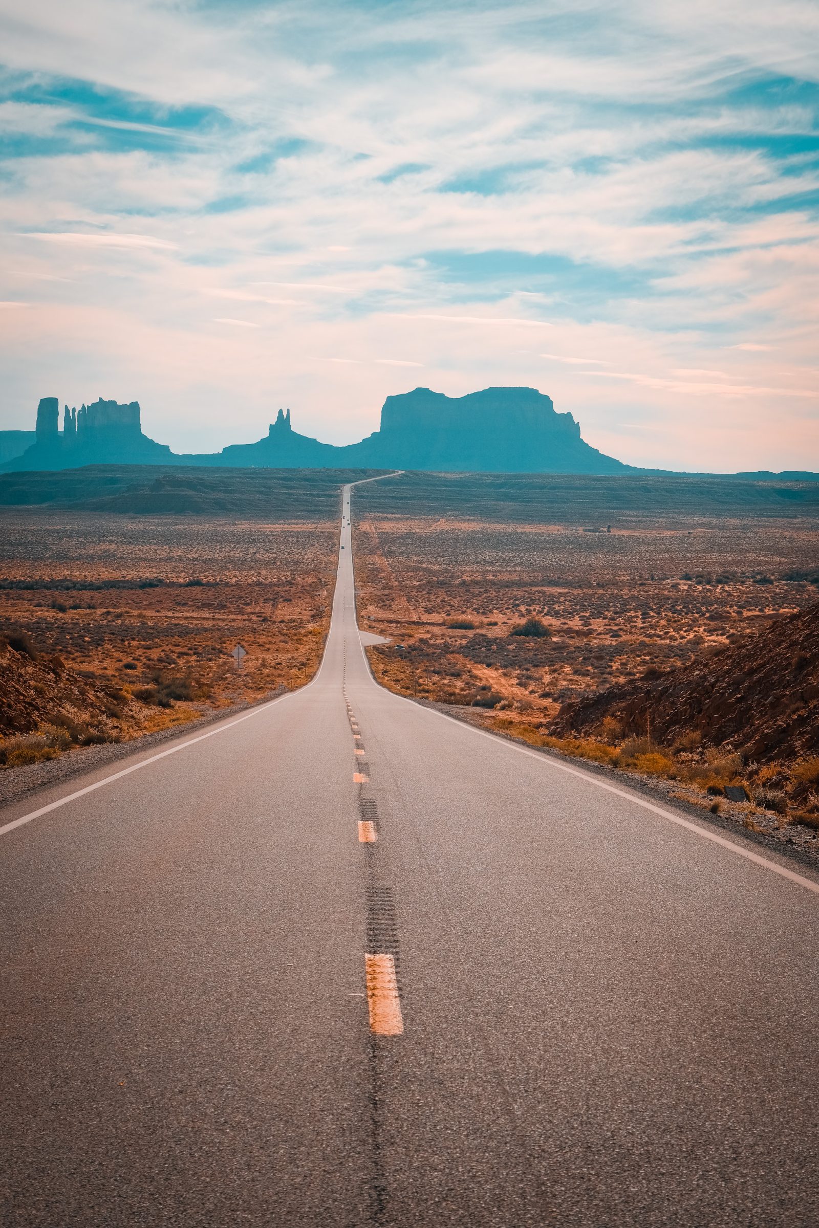 Forrest Gump Road, Monument Valley | Visum aanvragen Amerika en Canada