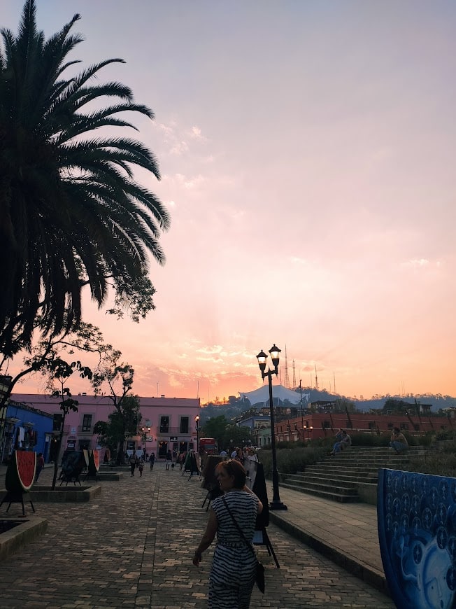 zonsondergang Oaxaca